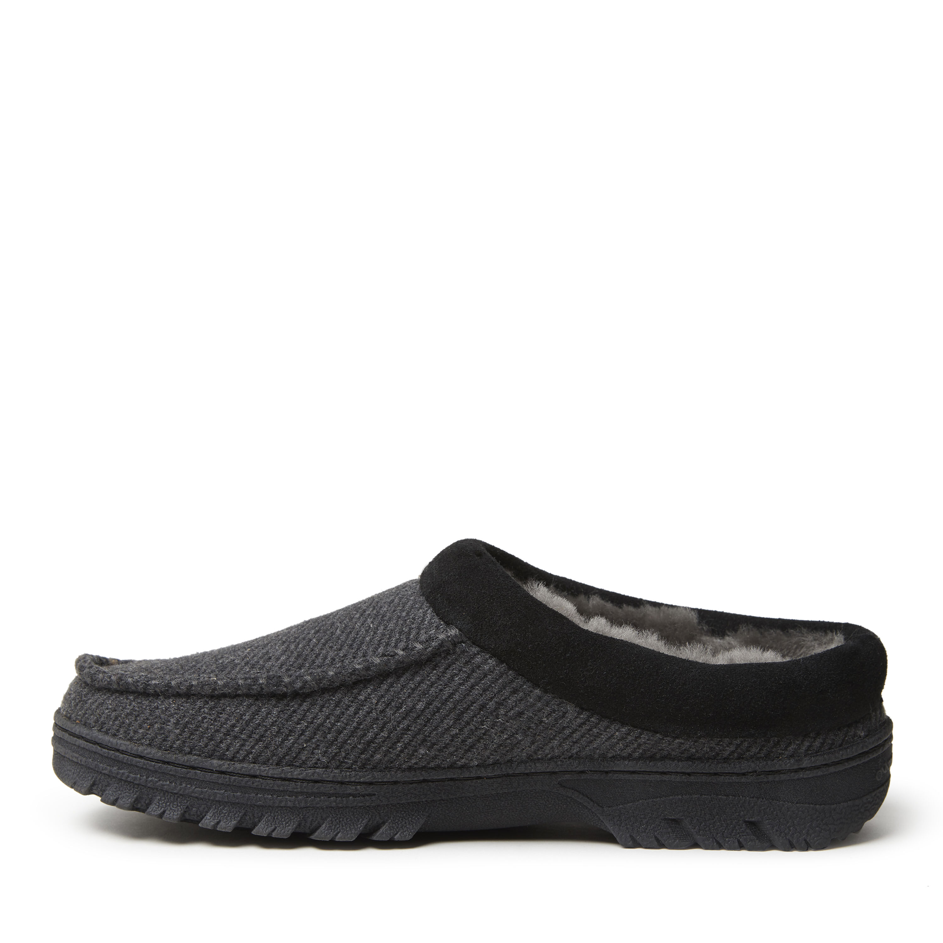 Men's Lith Microwool and Genuine Shearling Moc Toe Clog Slipper