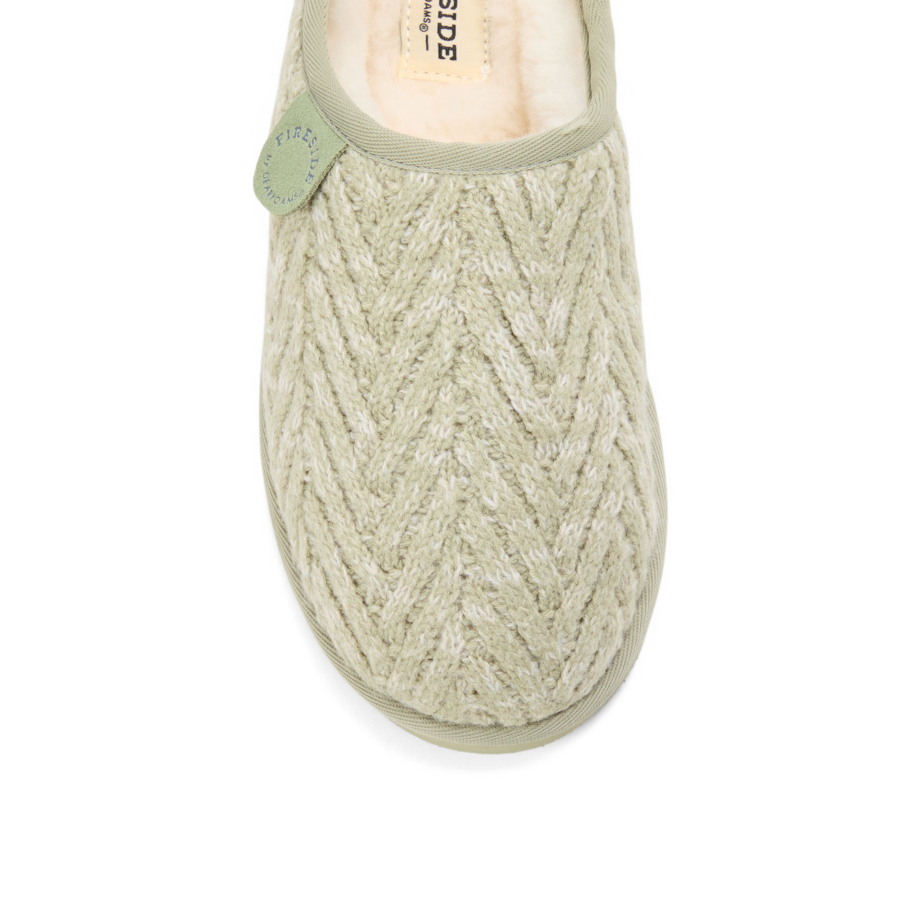 Women's Fireside by Dearfoams Greta Knit Shearling