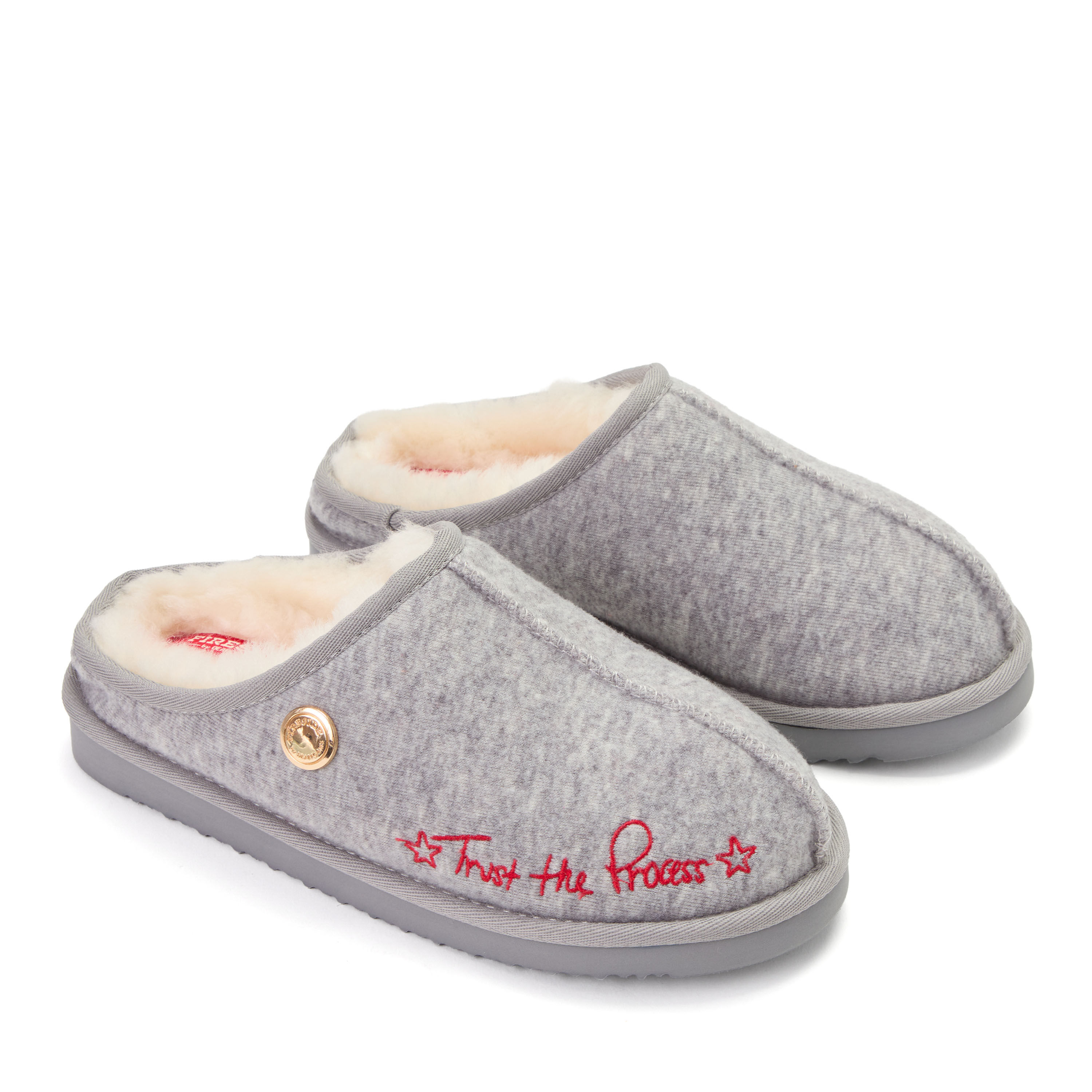 Daniella Karagach&rsquo;s Women's Fireside Knit Shearling Clog