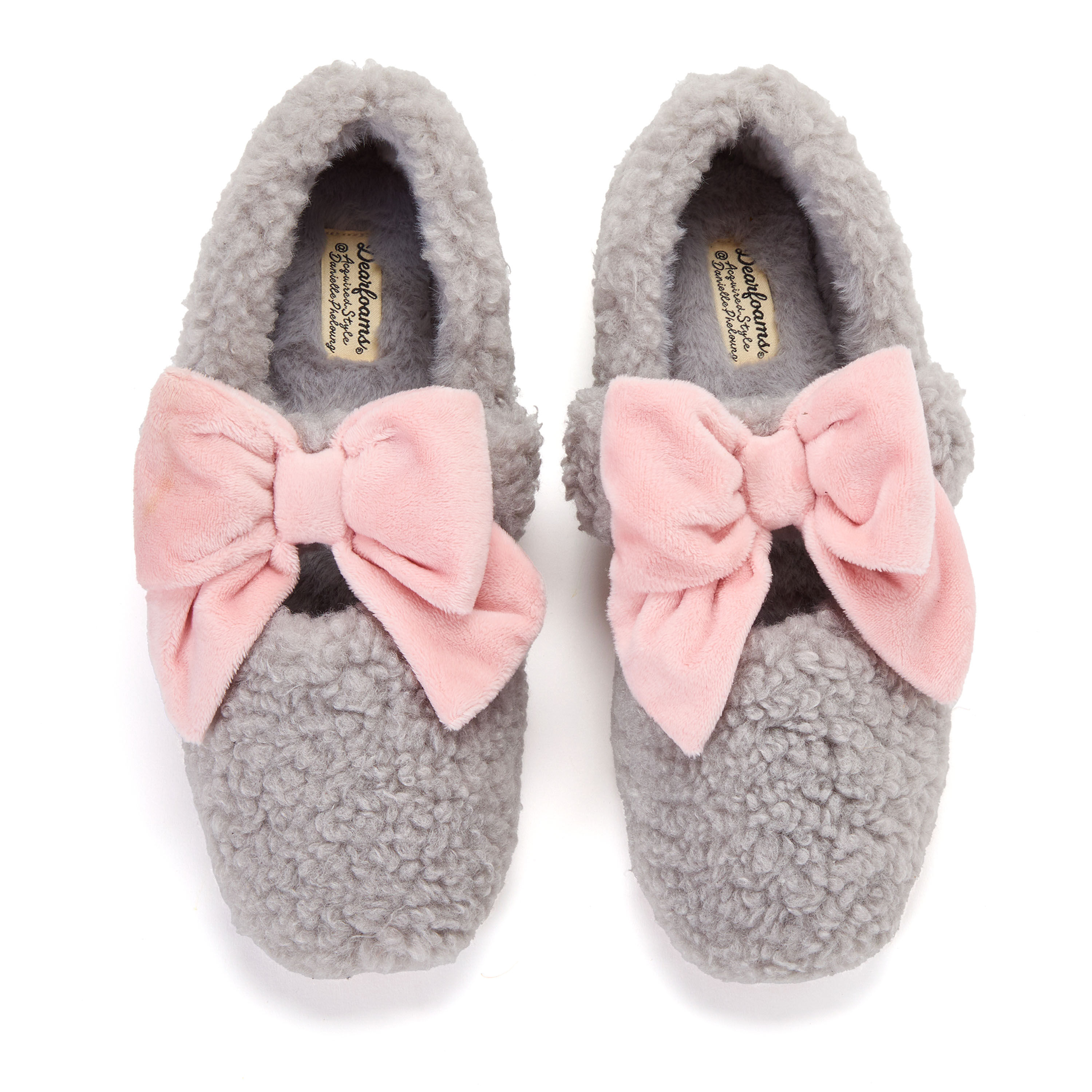 Dearfoams Women's Pennie Maryjane With Bow Slippers