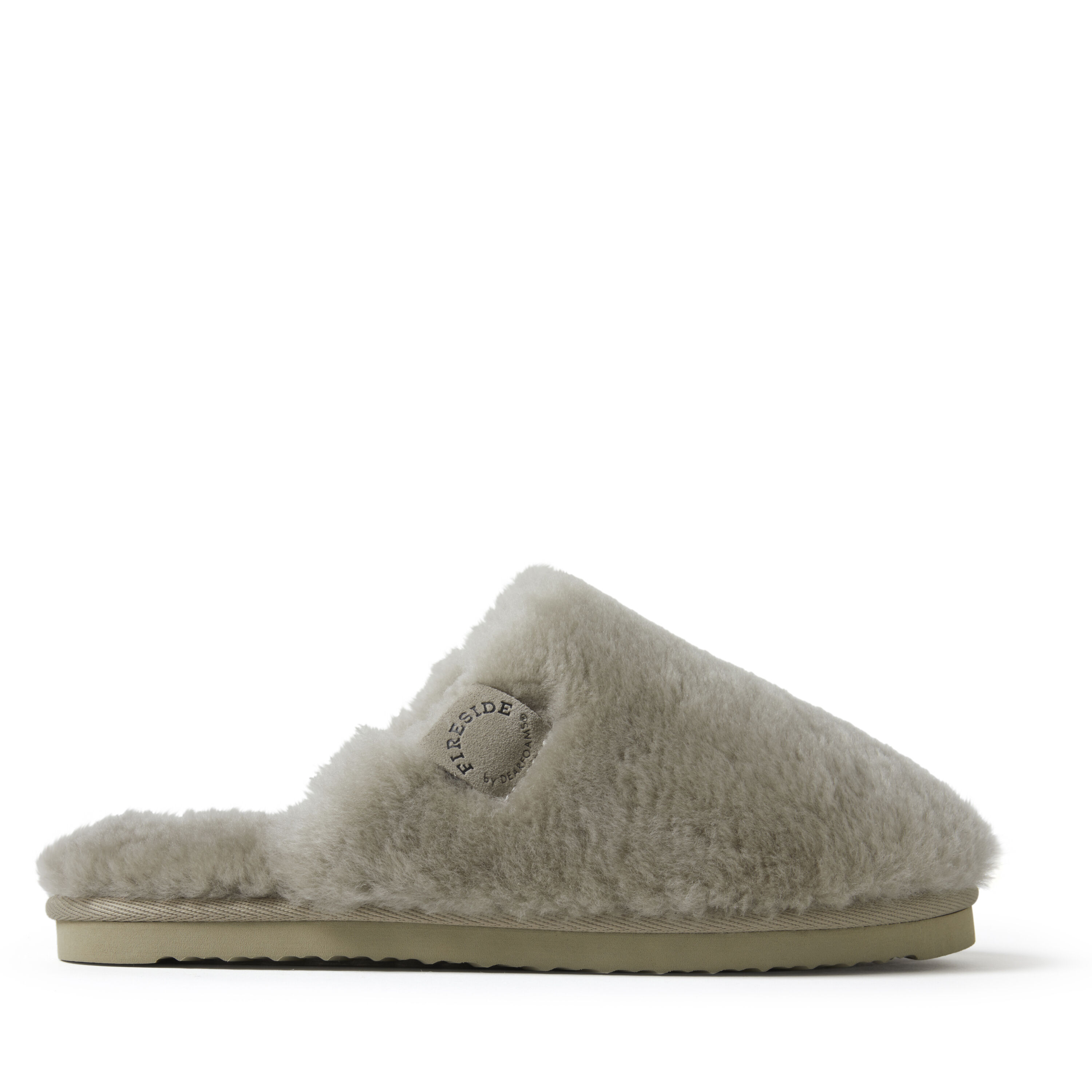 Women's  Fireside By Dearfoams Shelly Beach Genuine Shearling Scuff