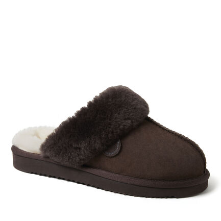 Women's Fireside by Dearfoams Sydney Genuine Shearling Scuff Slipper