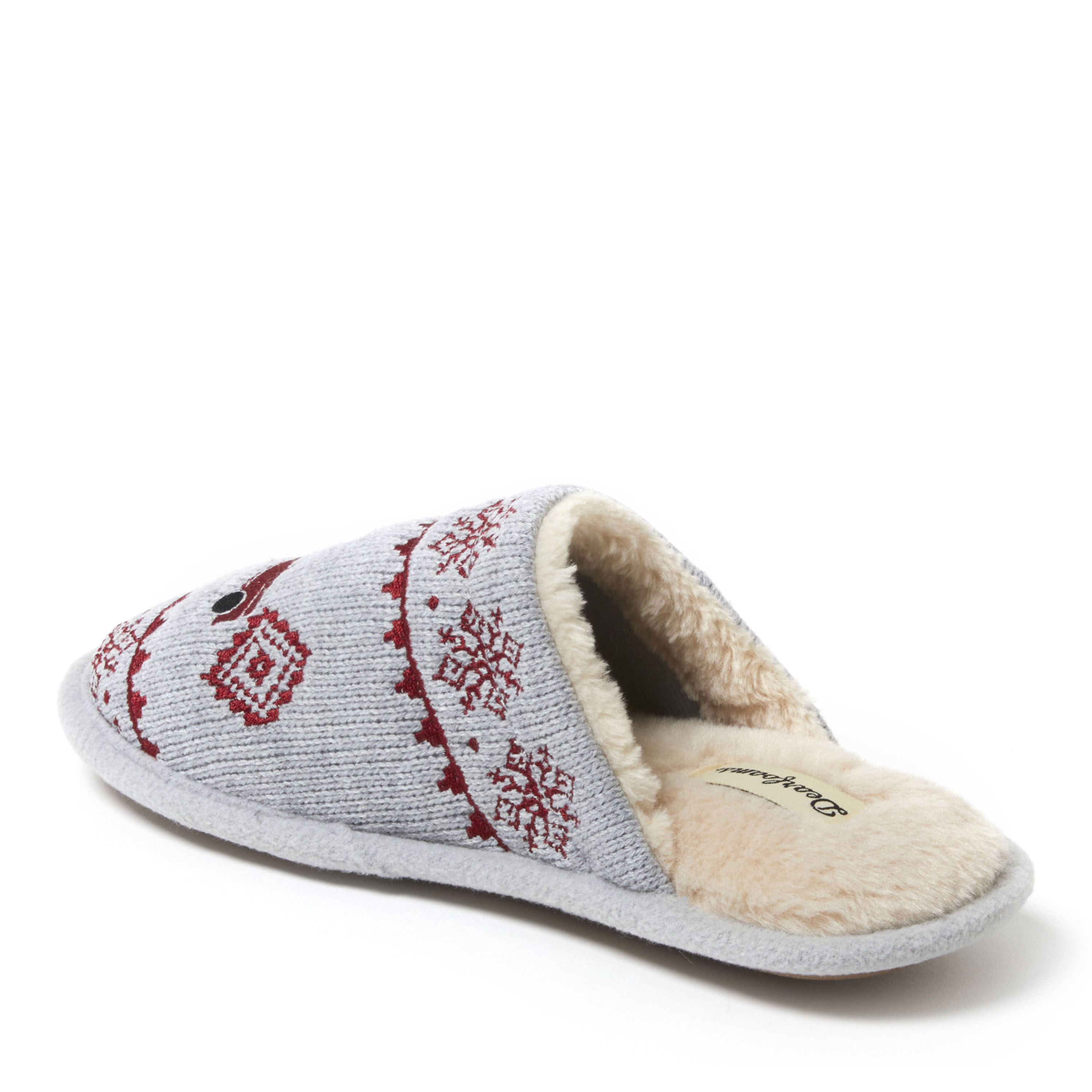 Women's Novelty Knit Scuff With Eyemask