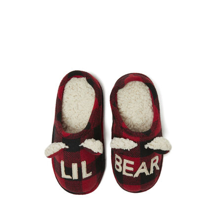 Kids Lil' Bear Buffalo Check Clog Slipper
