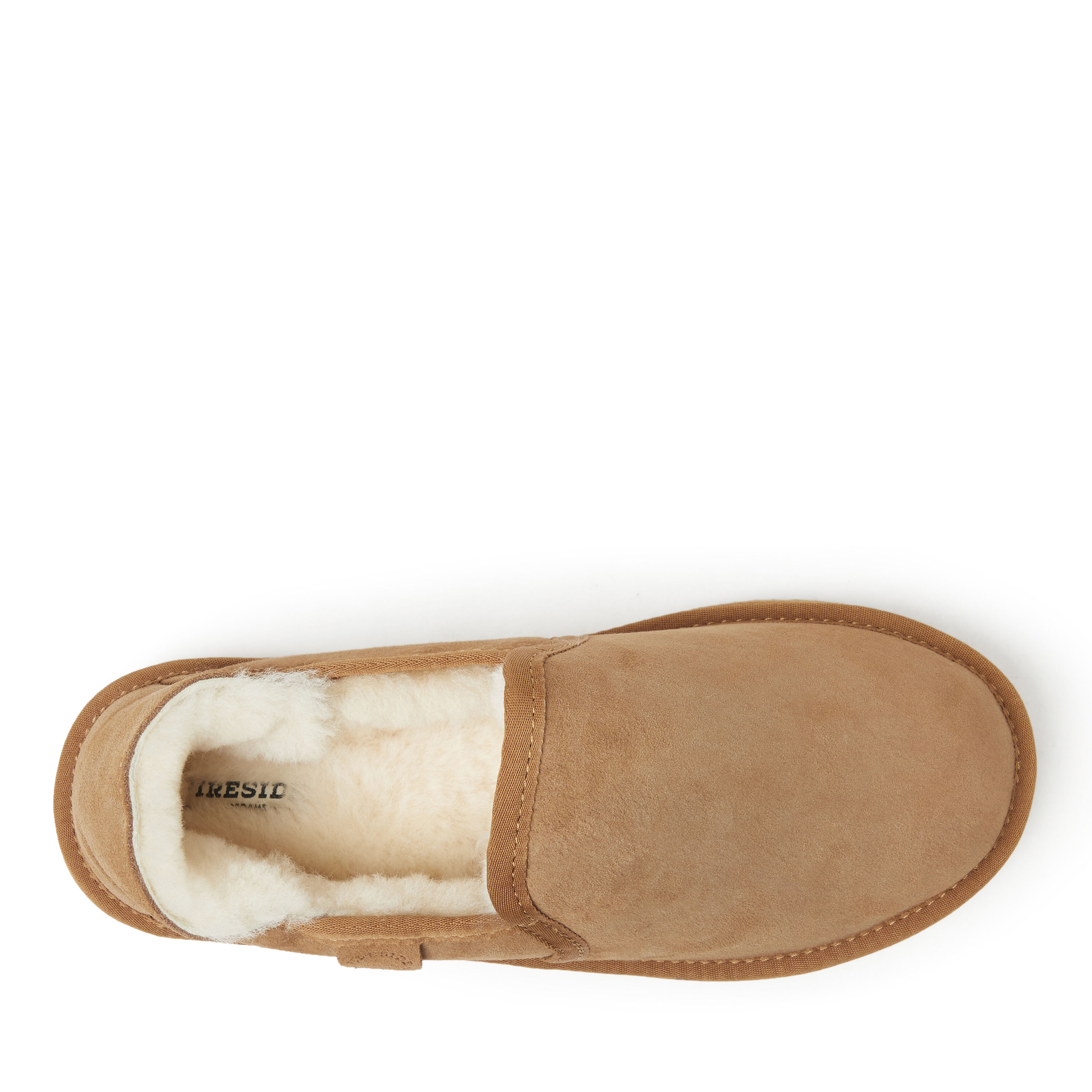 Men s Fireside by Dearfoams Hobart Genuine Shearling Closed Back