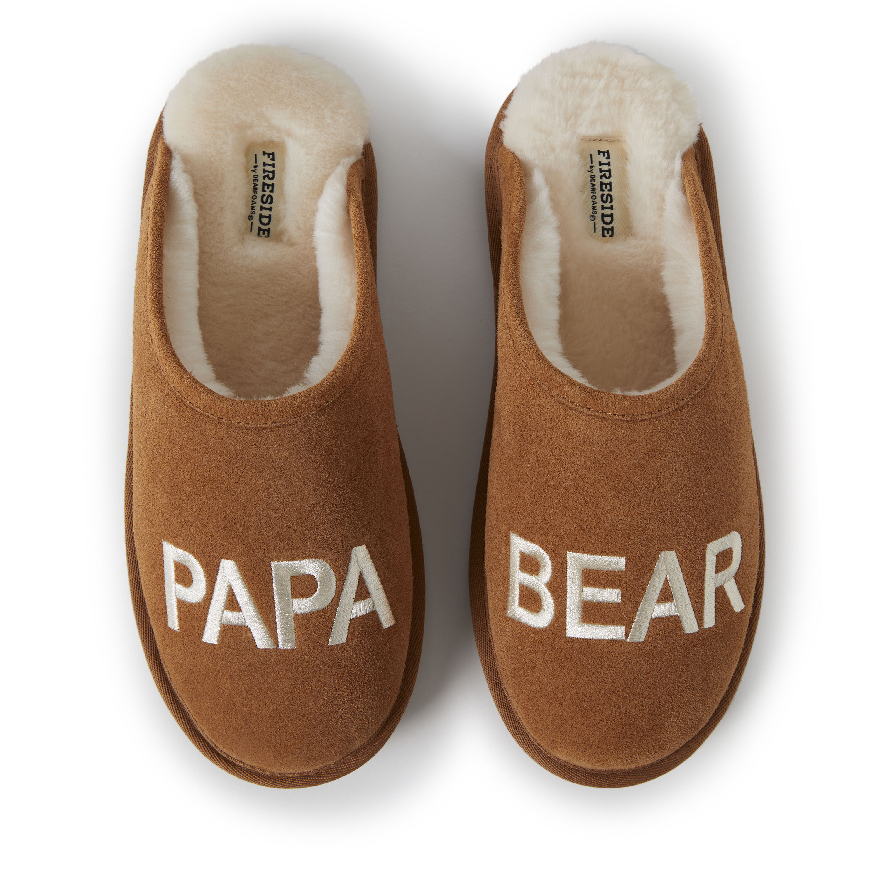 Papa bear slippers large sales