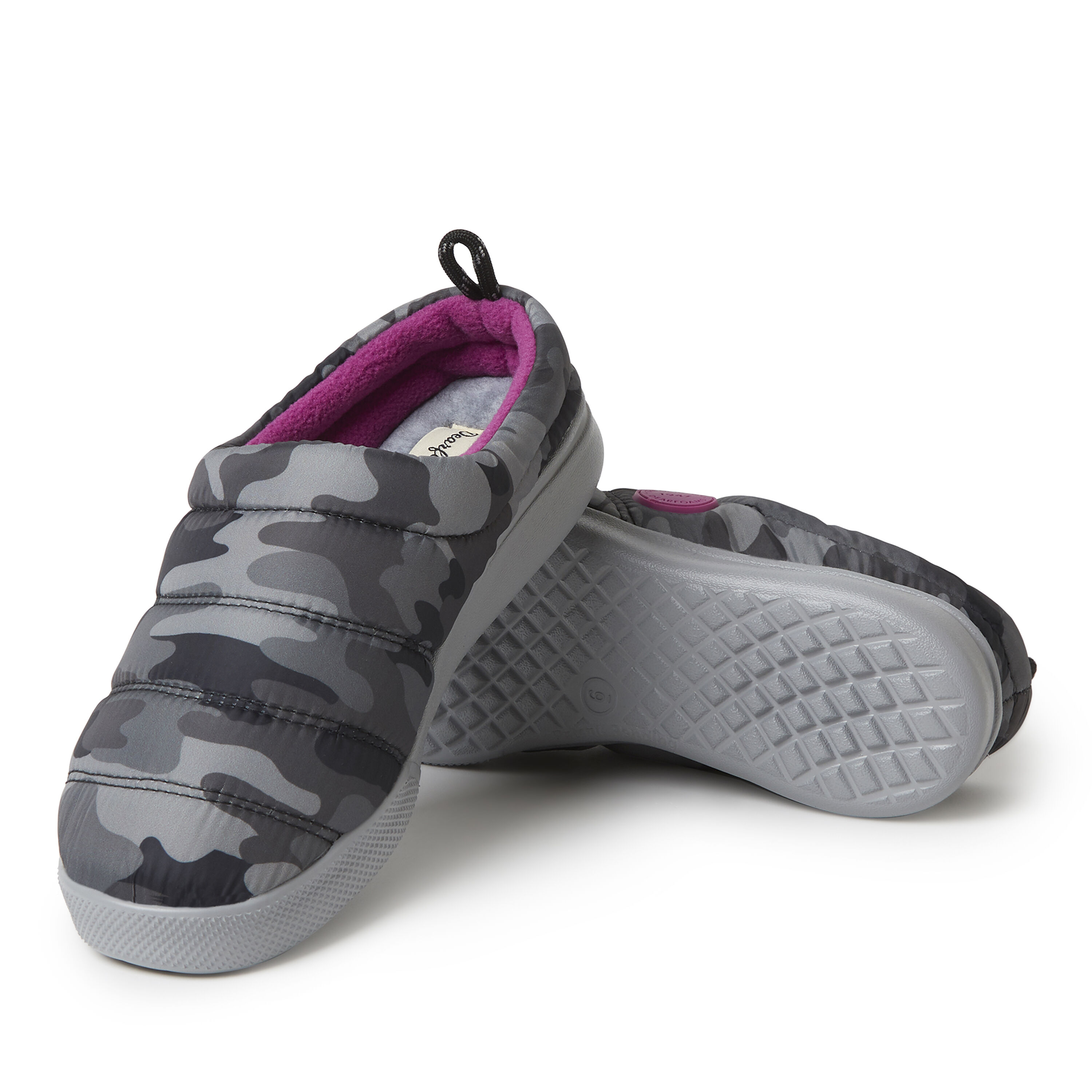Dearfoams Kendra Sport Lounge Clog - Pantofole Donna Con Memory Foam - Tecnologia No-Sweat, Lavabili, Suola Per Esterni