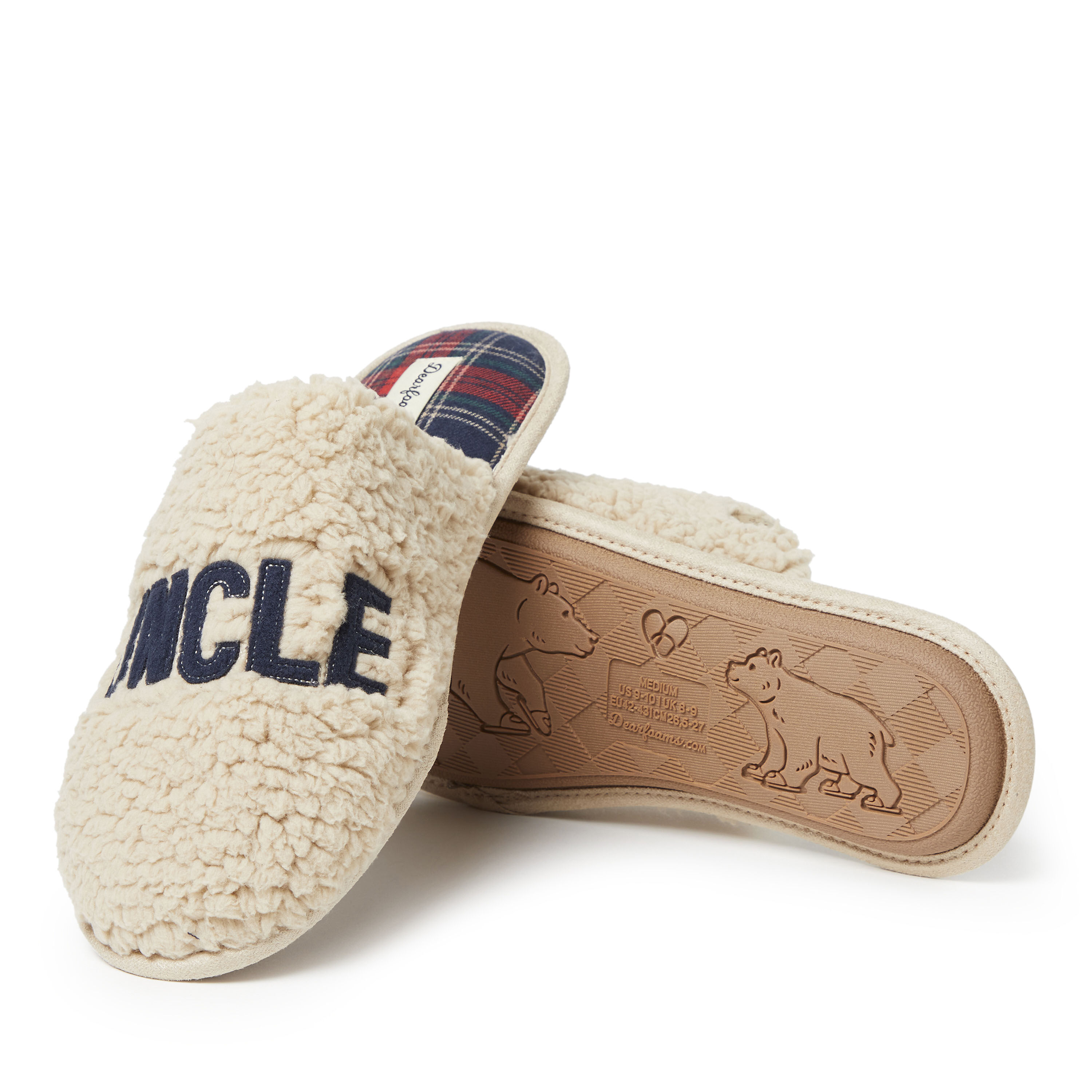 Mens bear best sale slippers