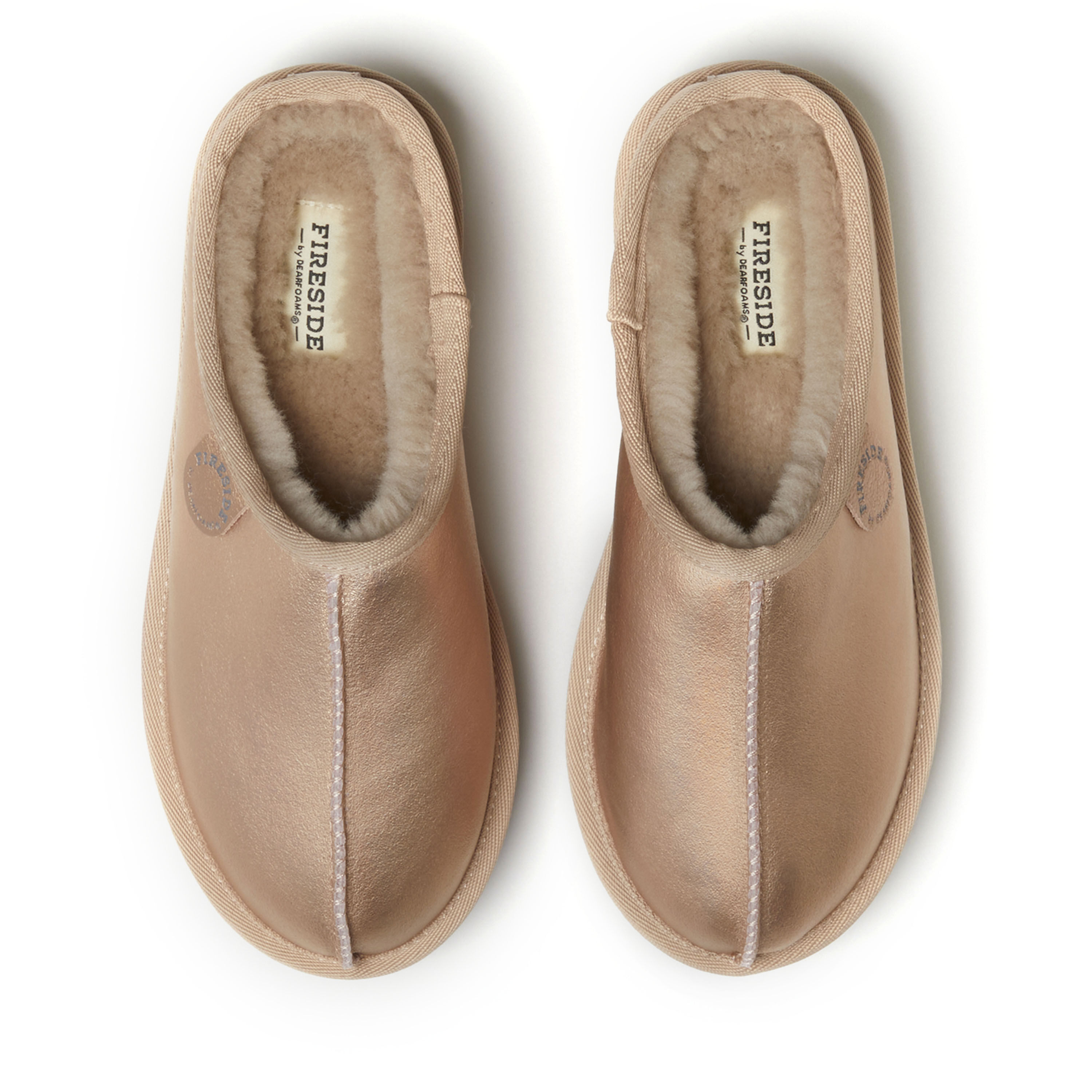 Women's Fireside by Dearfoams Queenstown Platform Genuine Shearling Clog