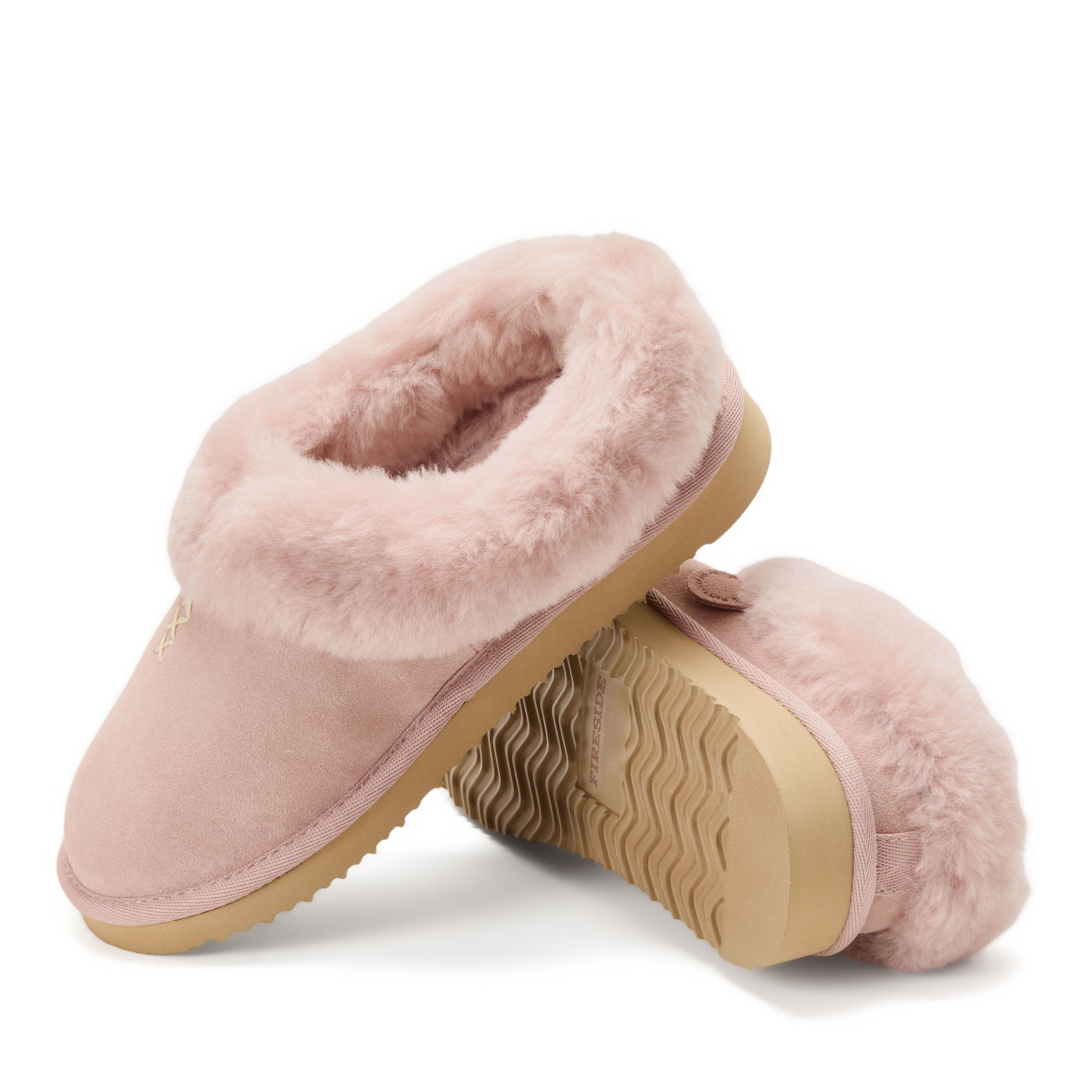 Women's Fireside by Dearfoams Adelaide Genuine Shearling Clog Slipper - Water Resistant