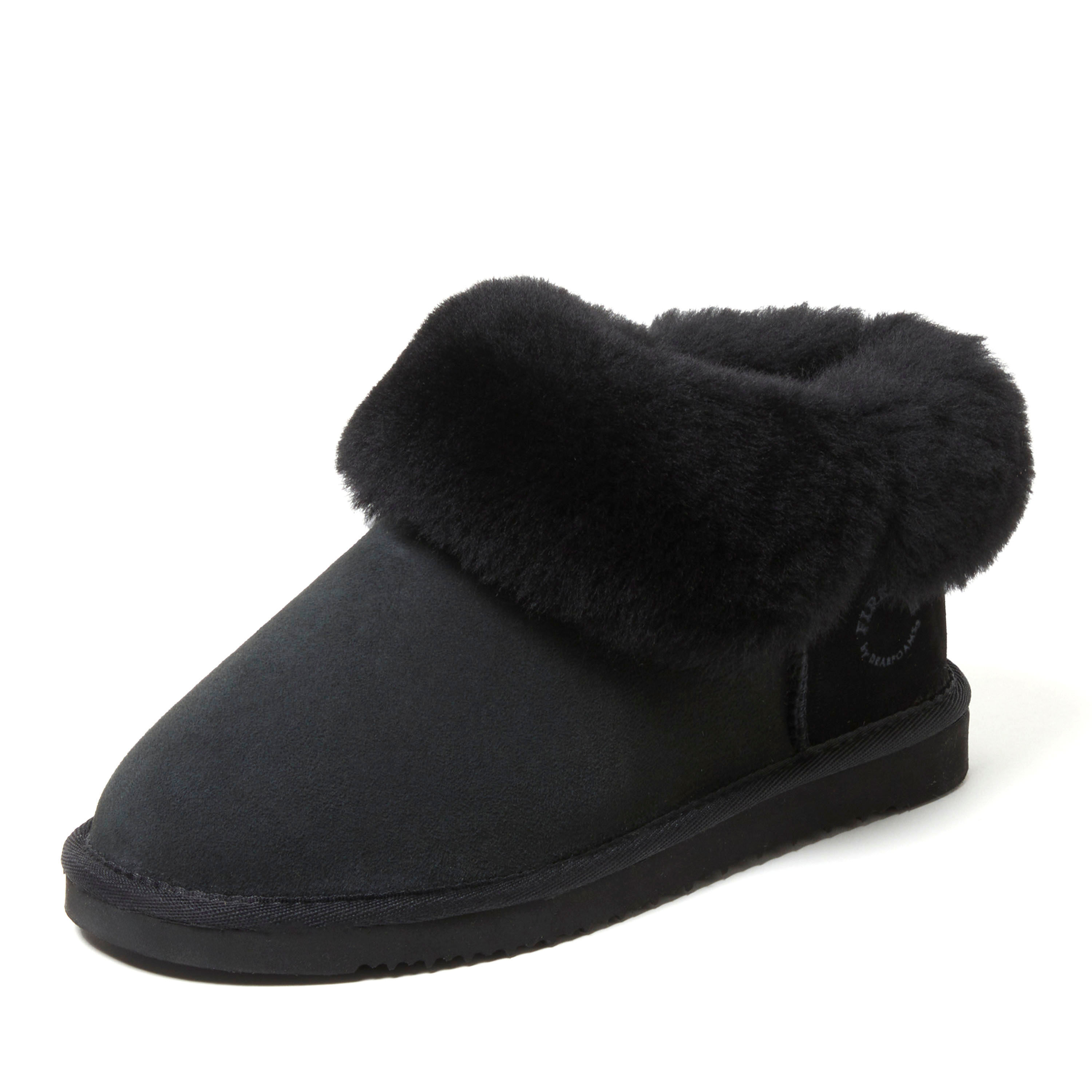 Women's Fireside by Dearfoams Perth Genuine Shearling Foldover