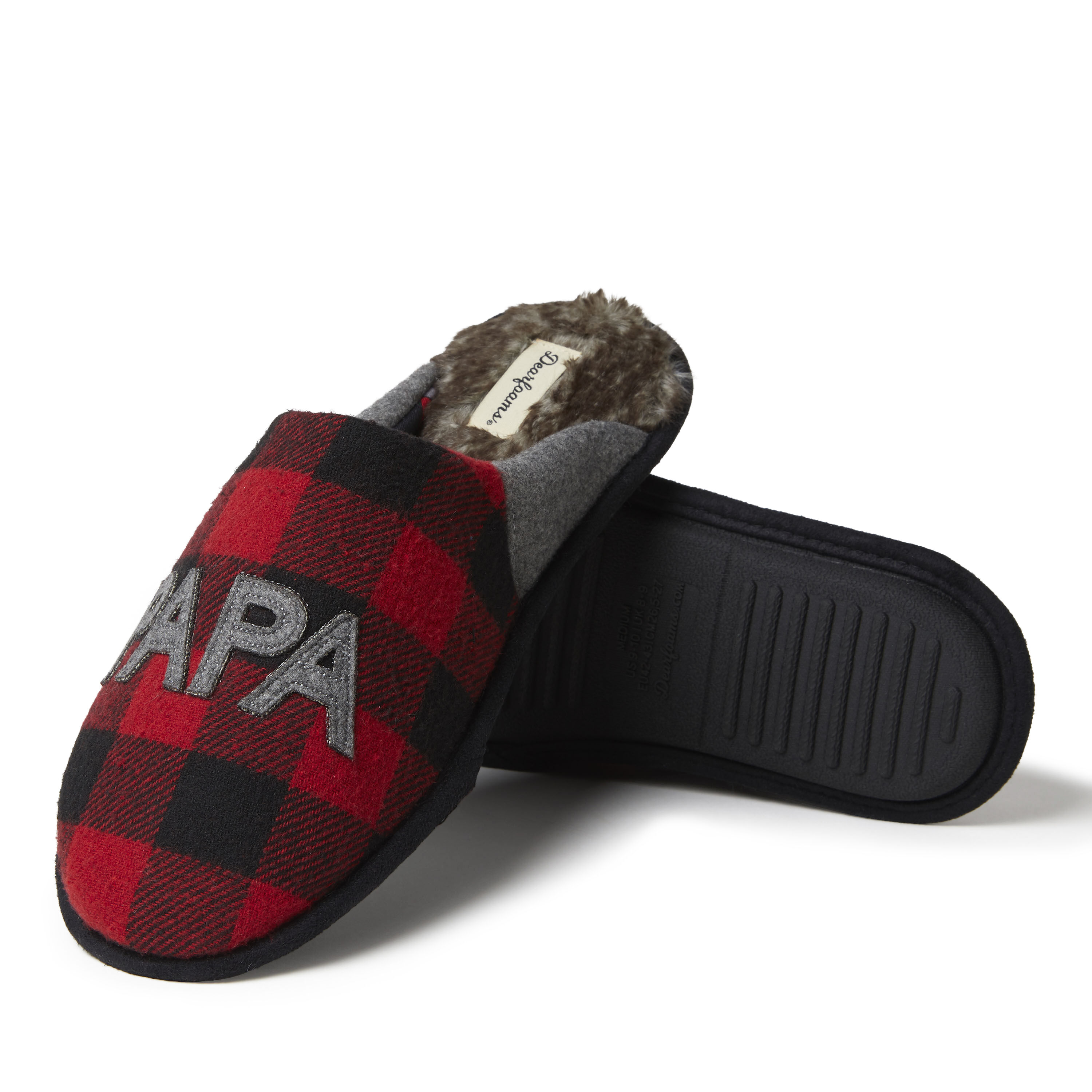 Men s Buffalo Check Papa Bear Scuff