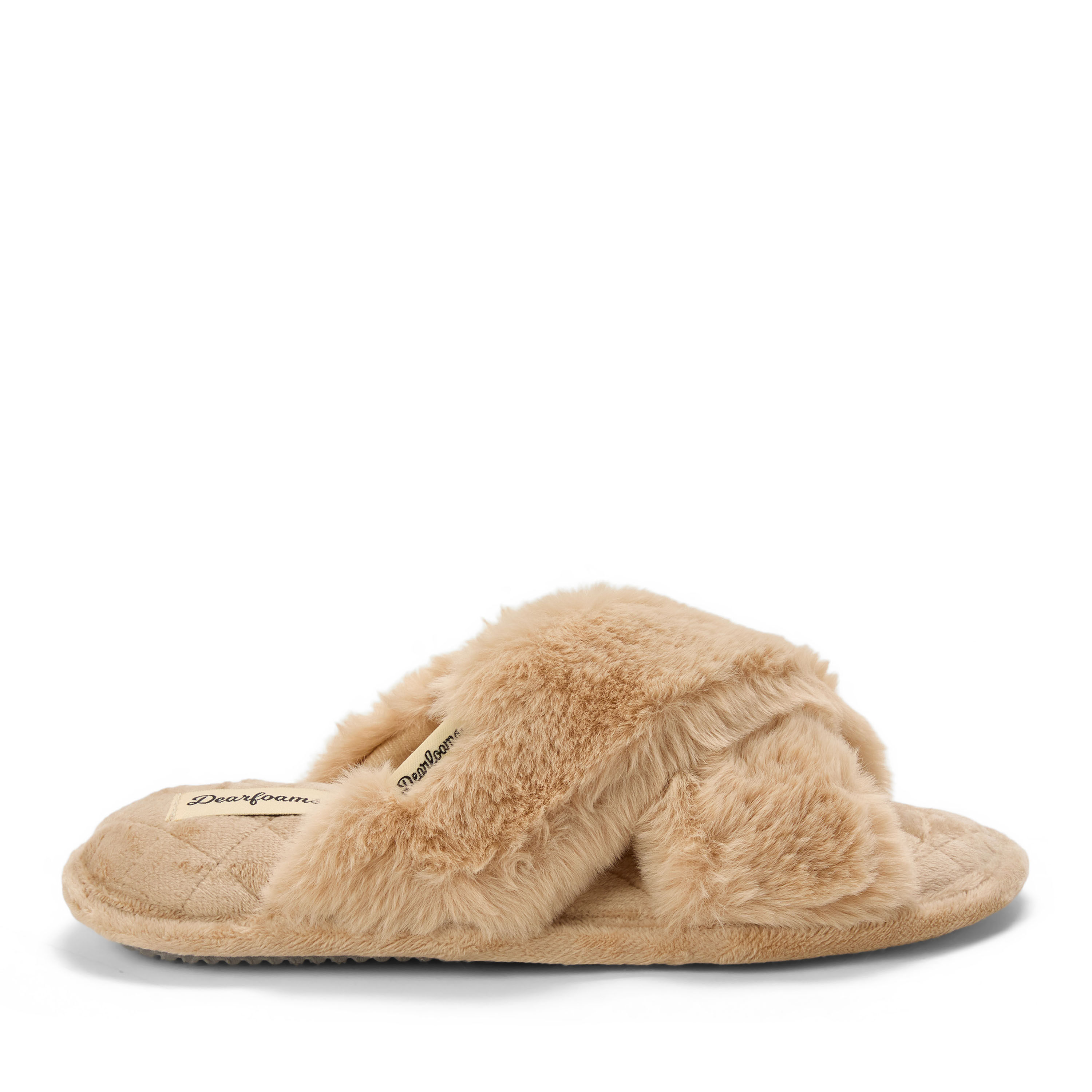 Women's Jessica Furry Crossband Slide Slipper