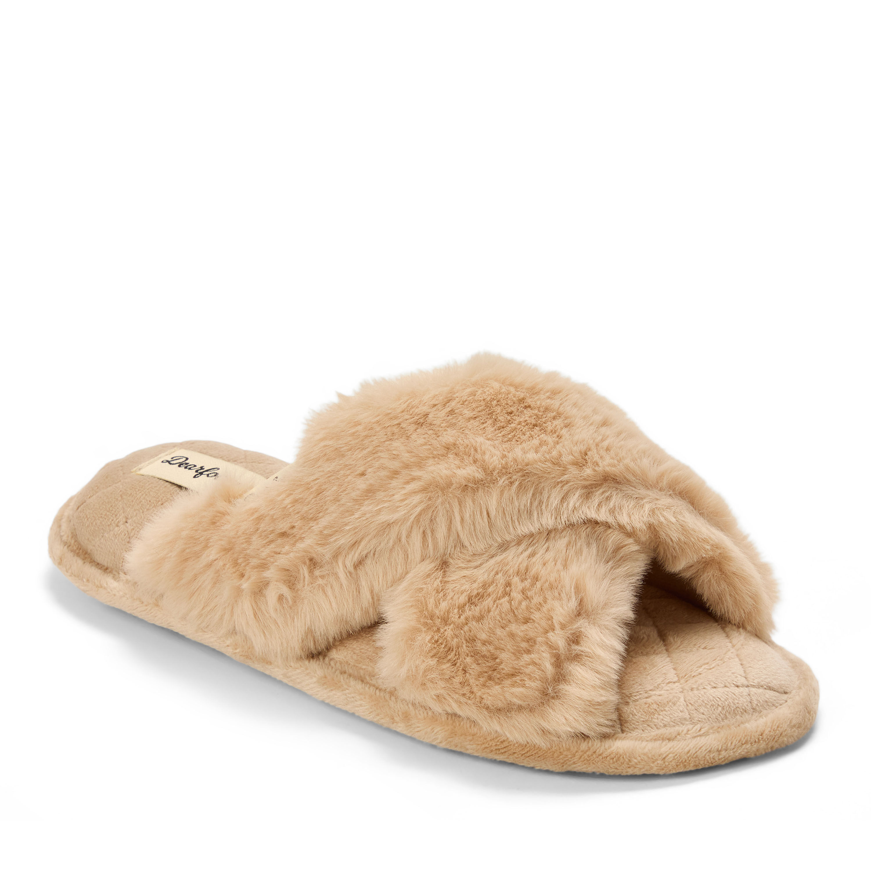 Women's Jessica Furry Crossband Slide Slipper