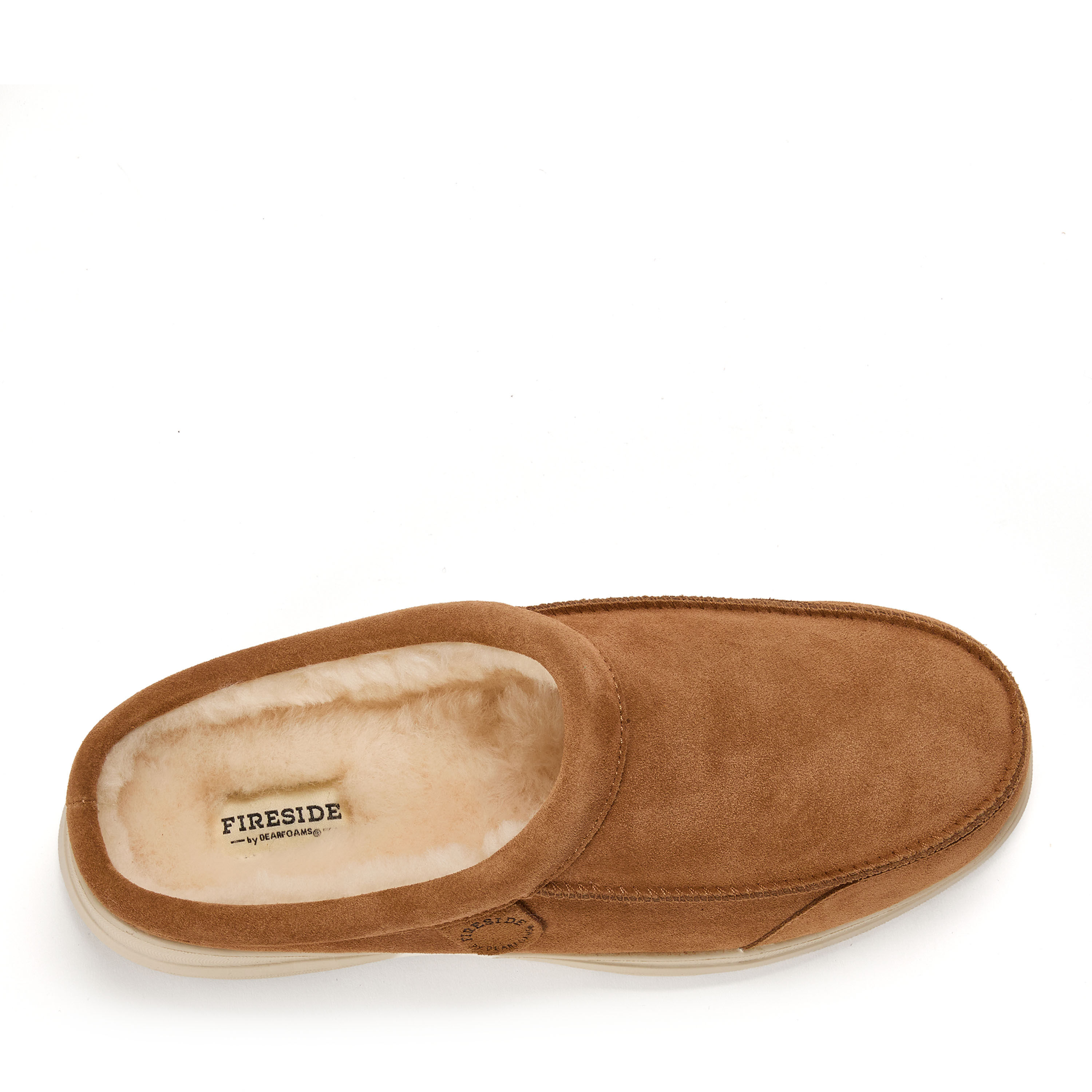 Men's Fireside by Dearfoams Lithgow Genuine Shearling Clog
