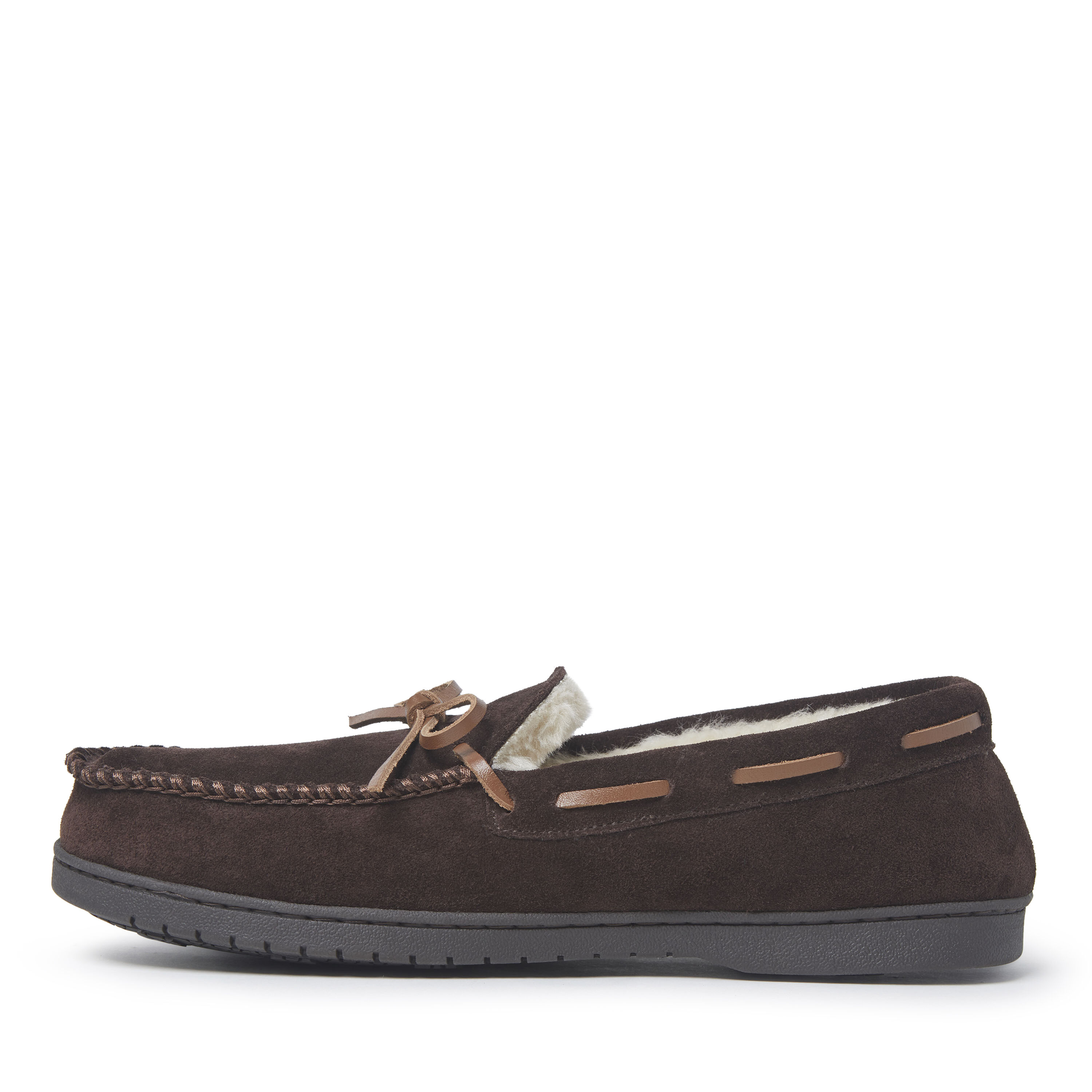 Men's Hudson Genuine Suede Moccasin with Tie