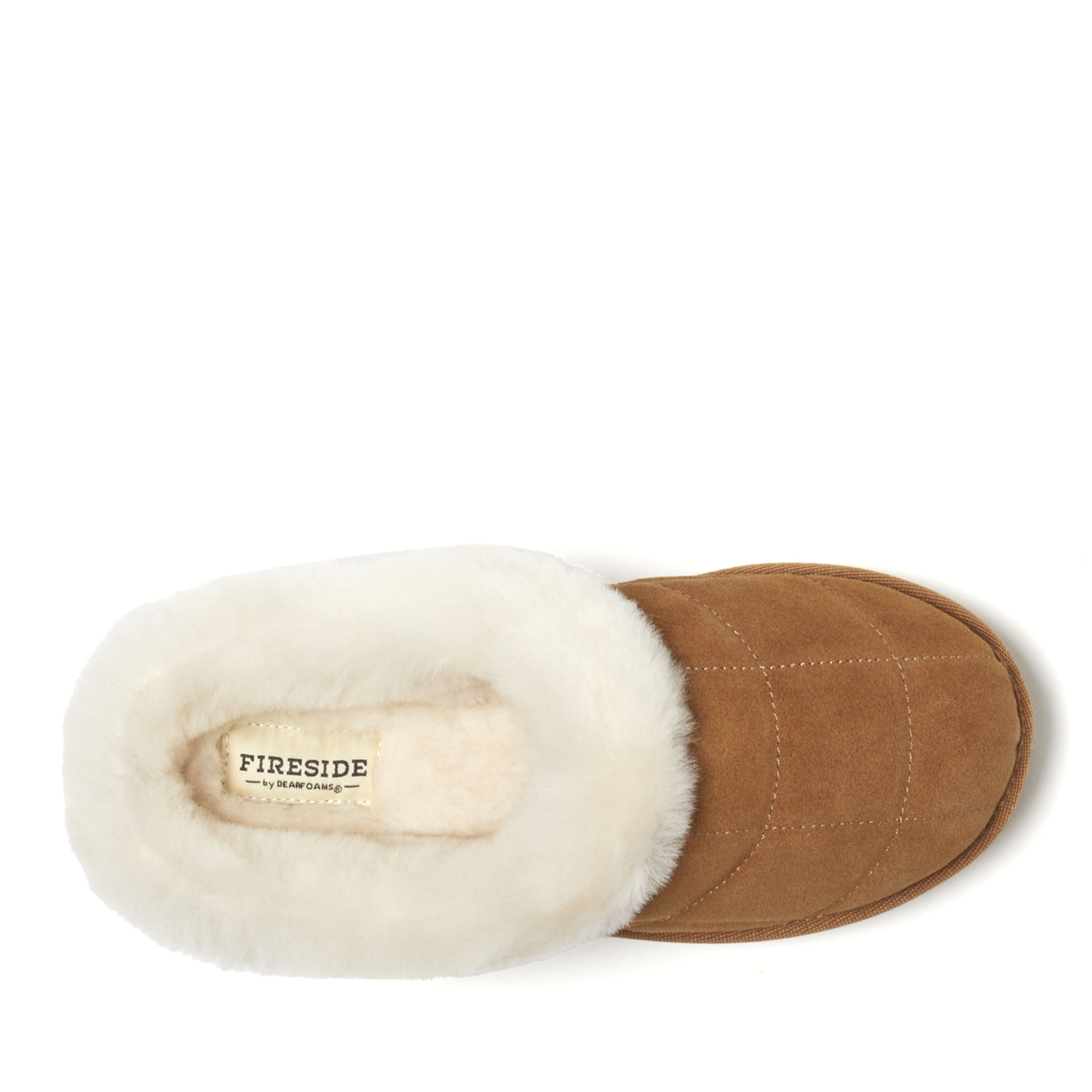 Women's Fireside by Dearfoams Bendigo Genuine Shearling Quilted Platform Clog