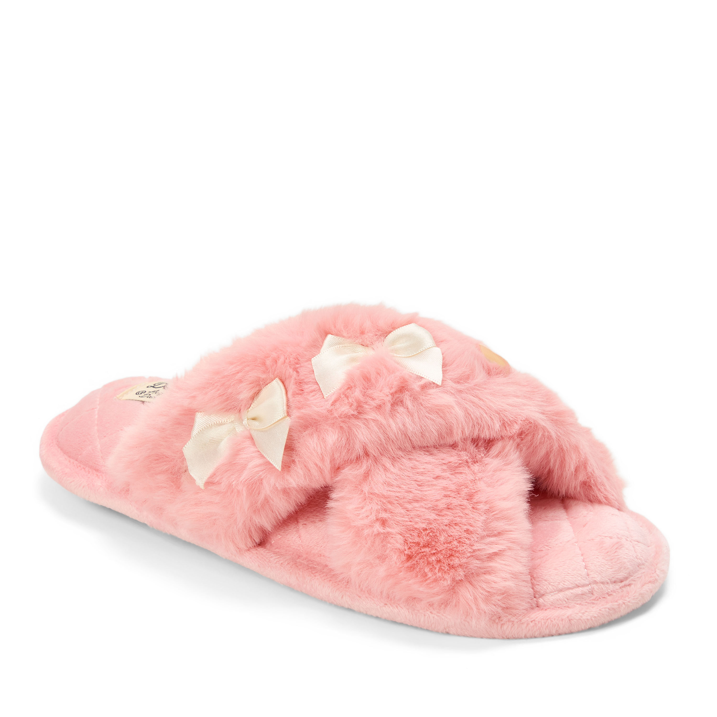 Women's Jessica Furry Crossband Slide Slipper