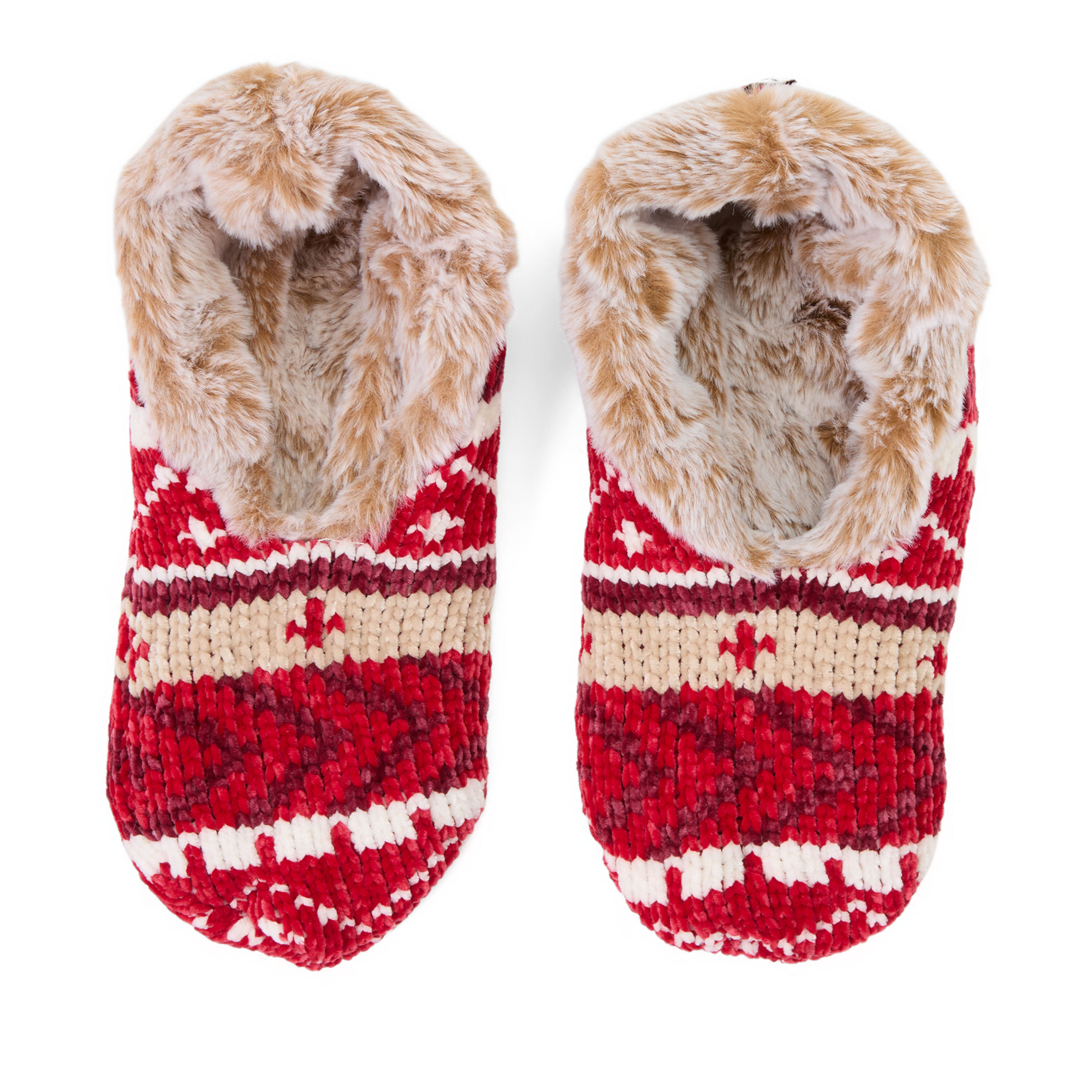 Ladies Chenille Ballerina Slipper Sock