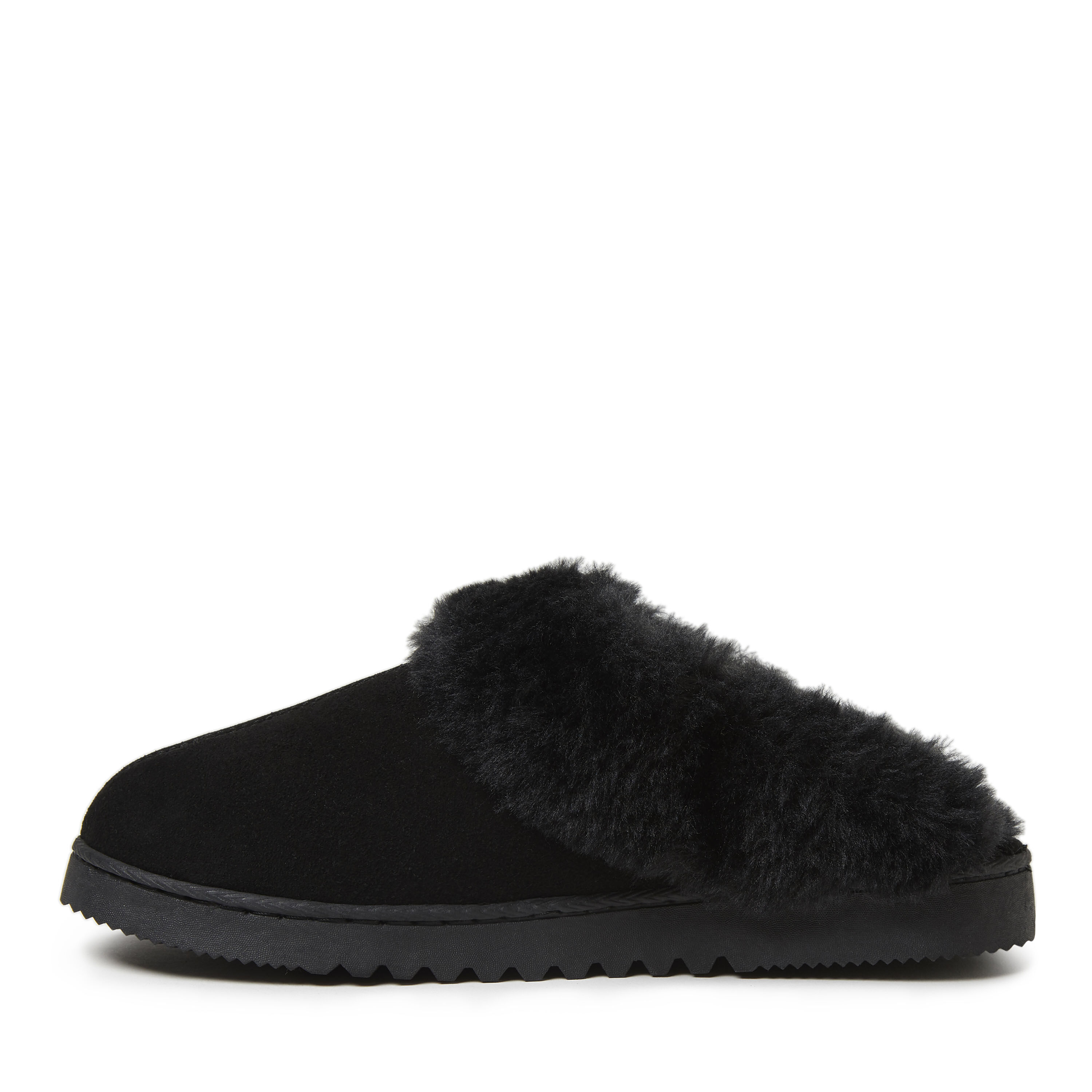 Women's Genuine Suede Closed Toe Scuff Slipper