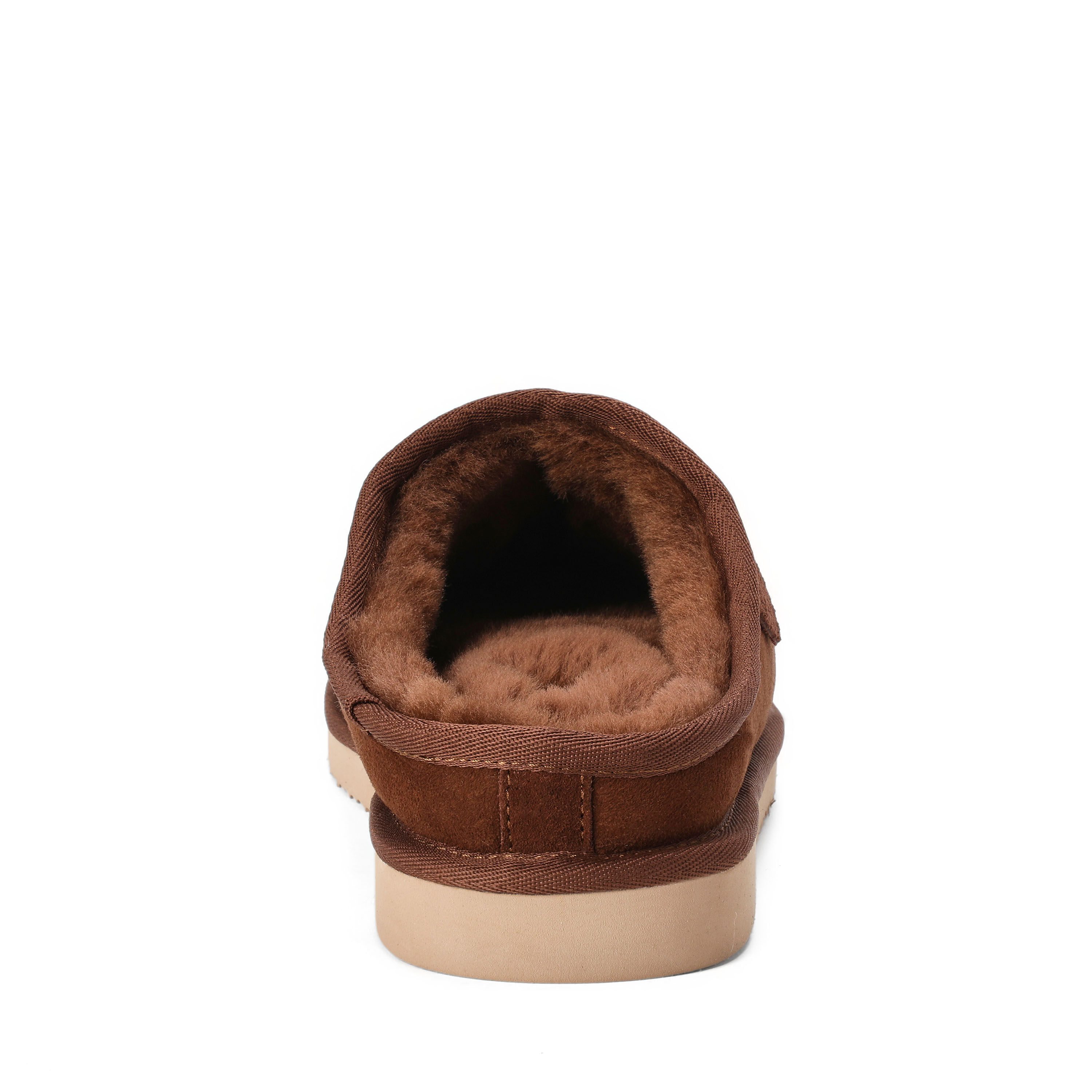 Men's Fireside by Dearfoams Grafton Genuine Shearling Clog Slipper with Woven Accent