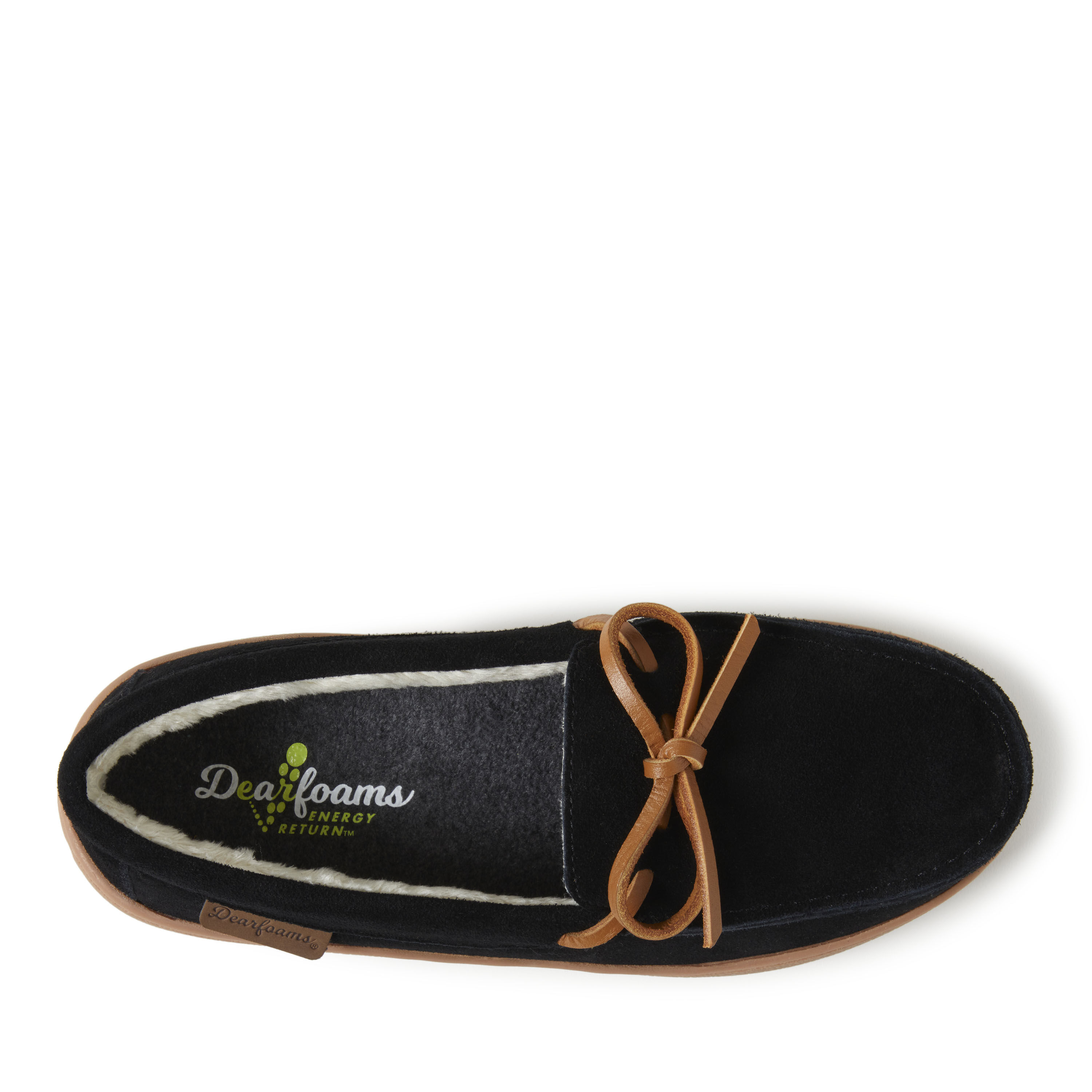Women s Wilmington Genuine Suede Energy Return Moccasin Slippers