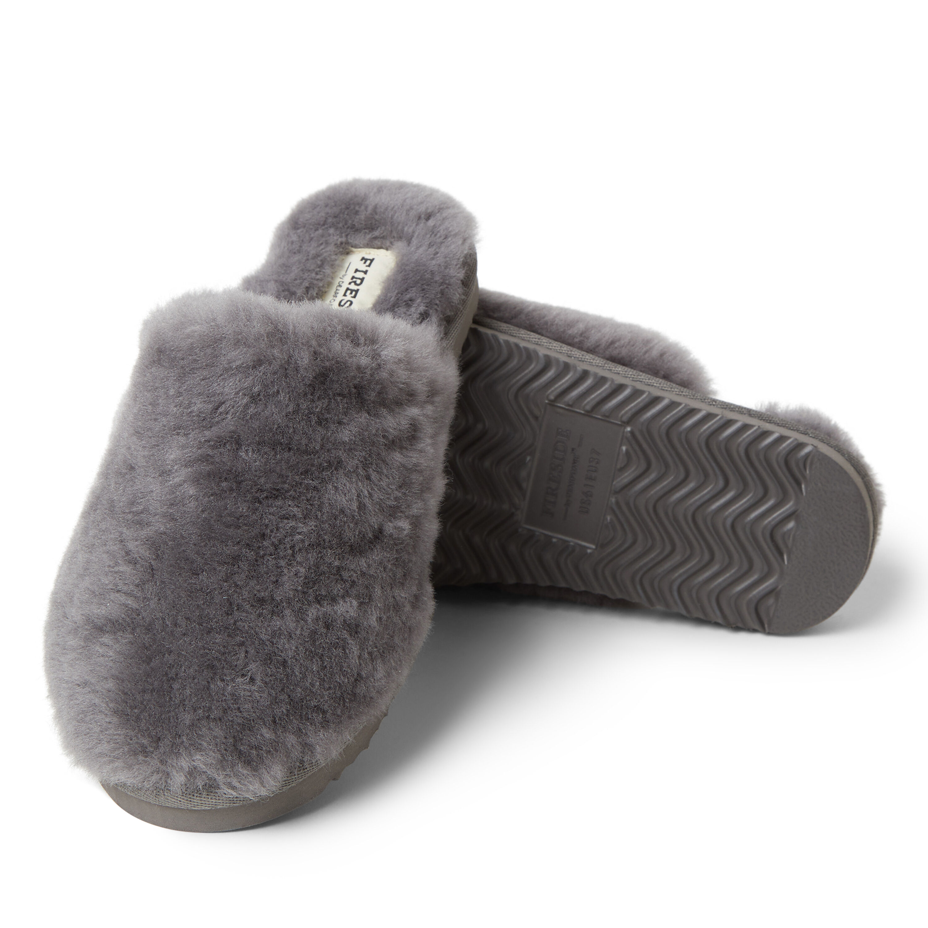 Women's  Fireside By Dearfoams Shelly Beach Genuine Shearling Scuff