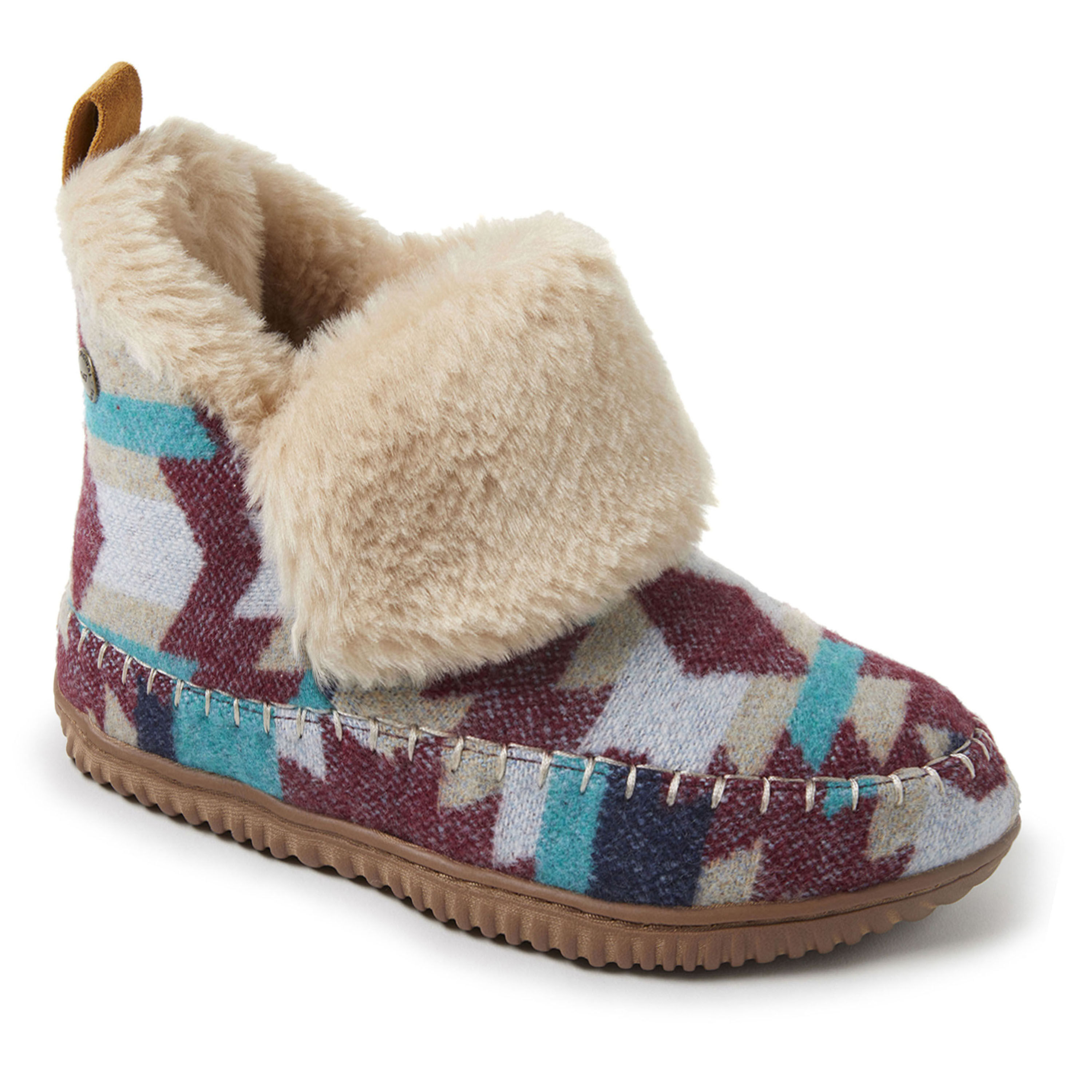 Women's dearfoams sierra online microsuede bootie slippers