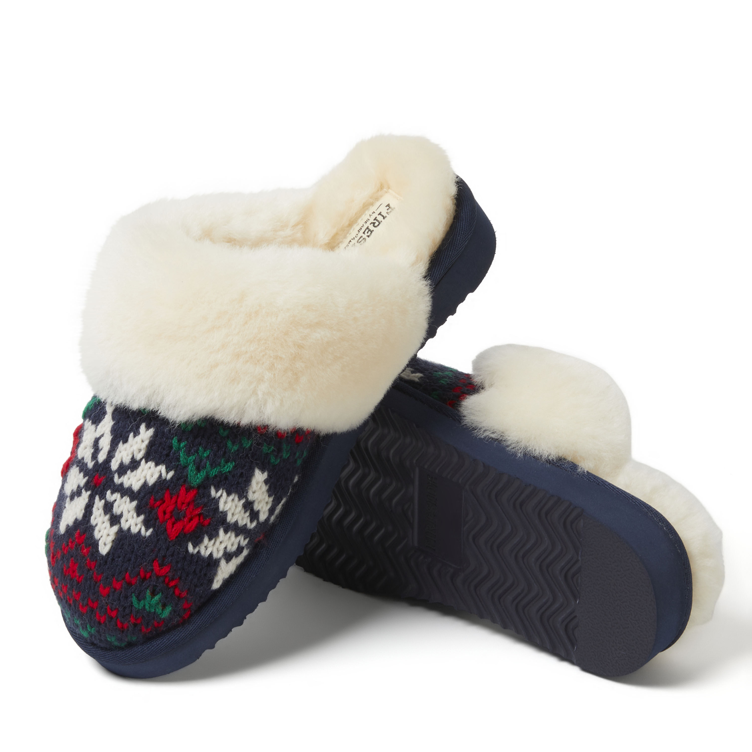 Women's Fireside by Dearfoams Sydney Holiday Fairisle Scuff