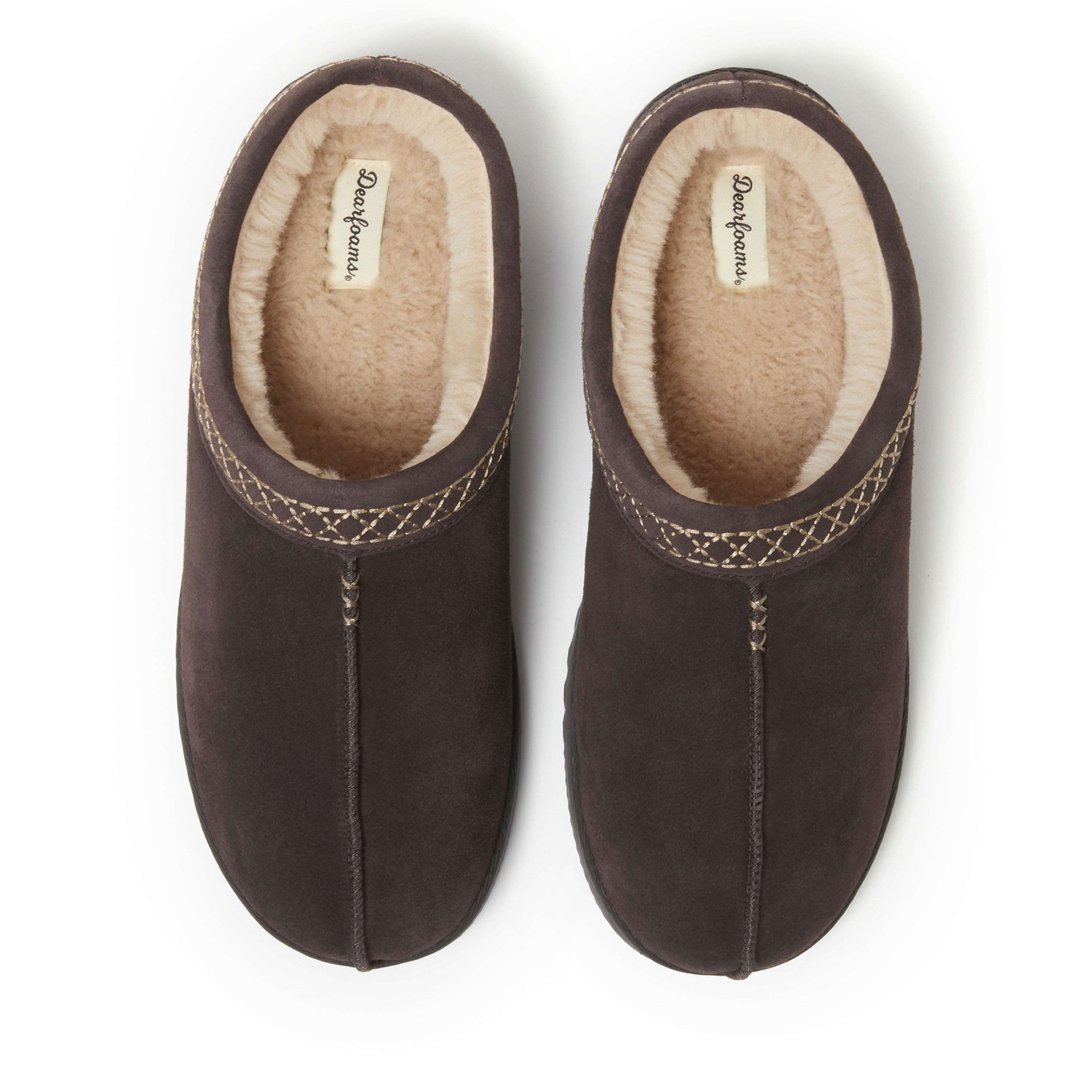 Men's Dean Genuine Suede Clog with Embroidery