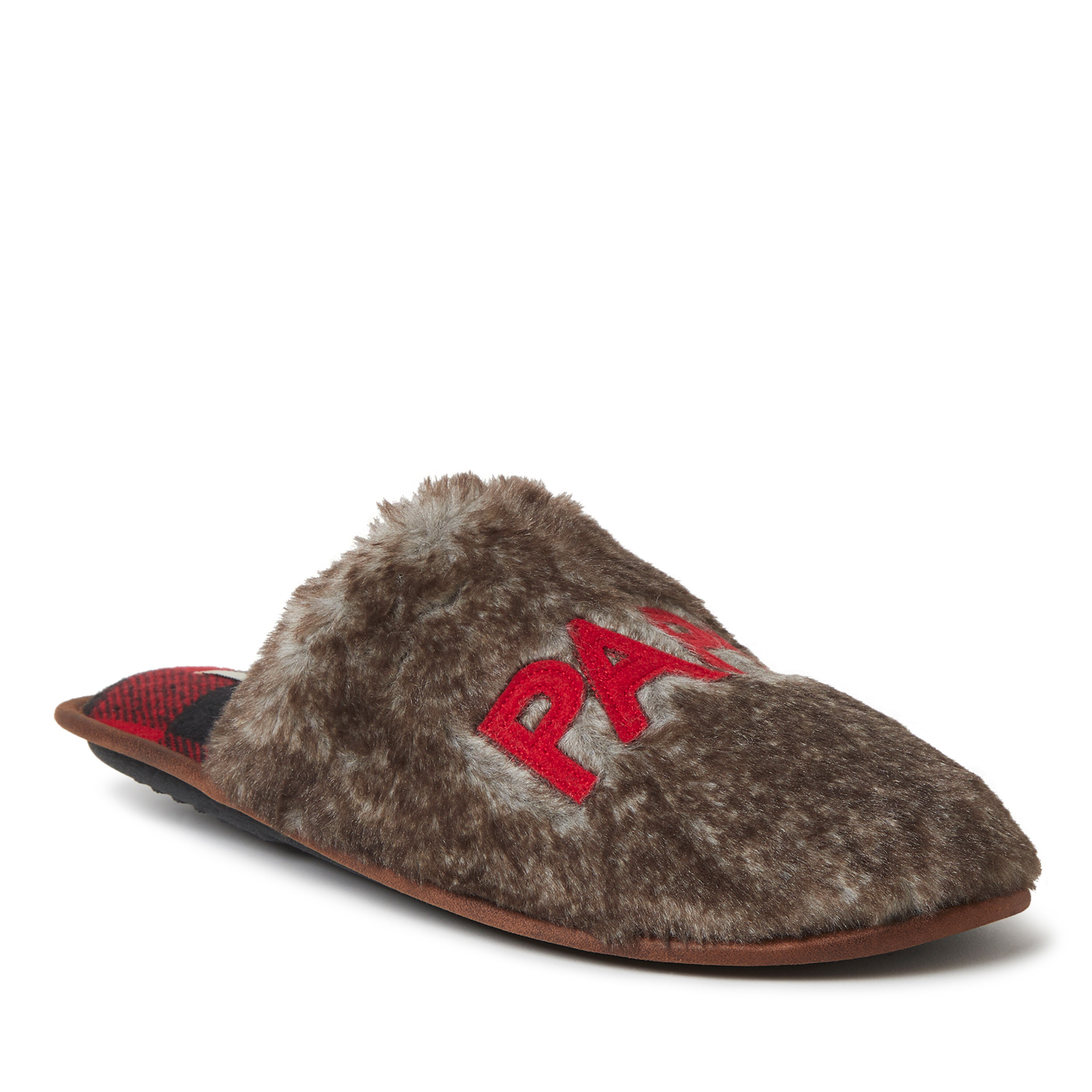 Men's Furry Papa Bear Scuff Slipper