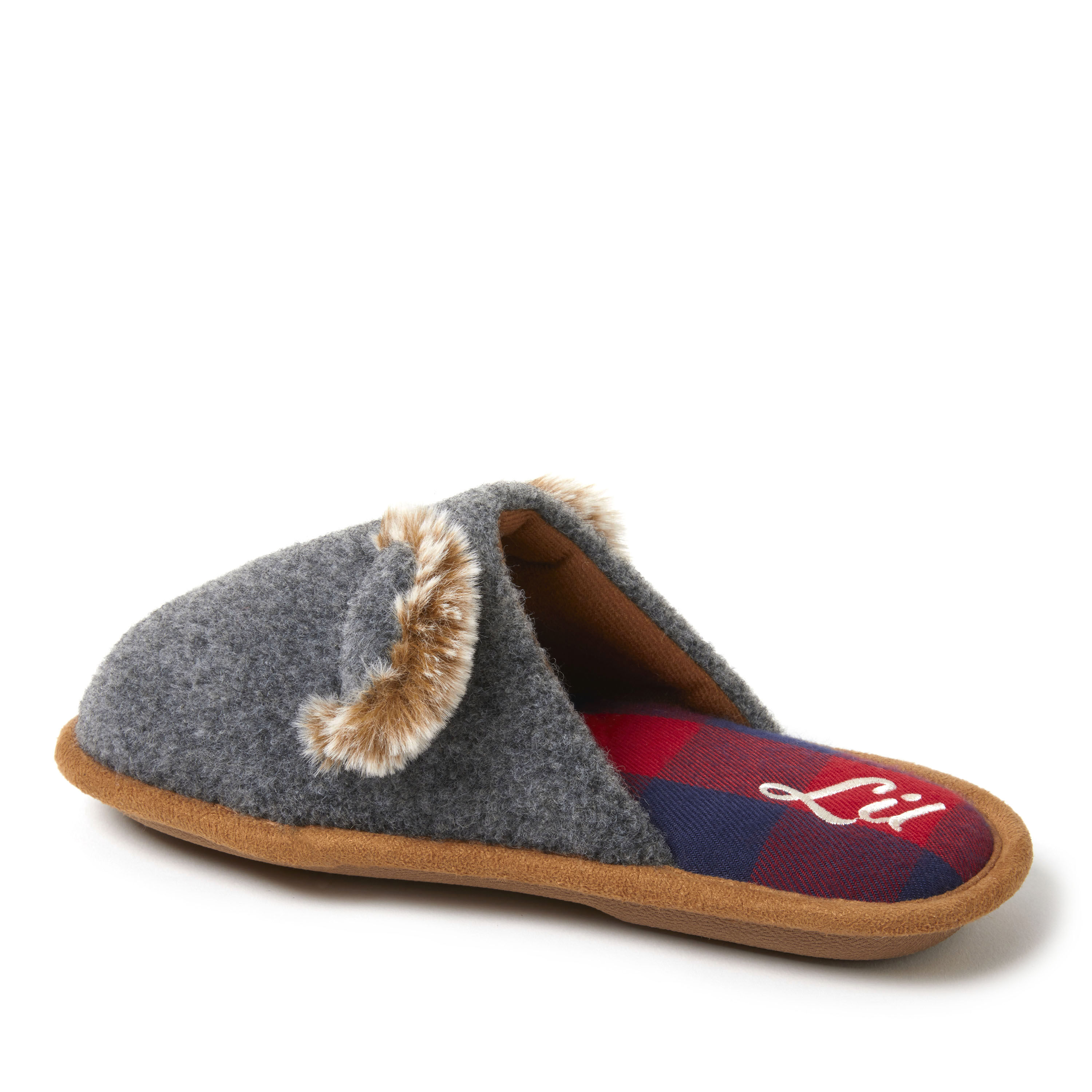 Kid's Family Scuff with Lil Bear Embroidery