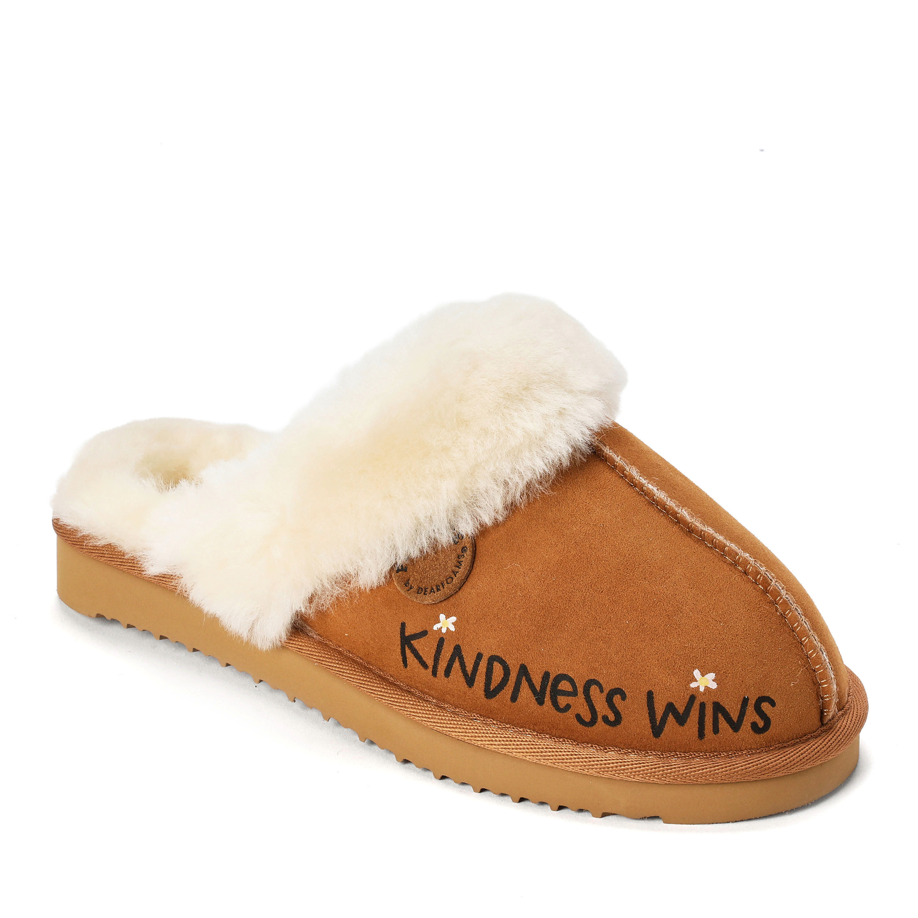 Women's Fireside by Dearfoams Limited Edition "Kindness Wins" Sydney Shearling Scuff
