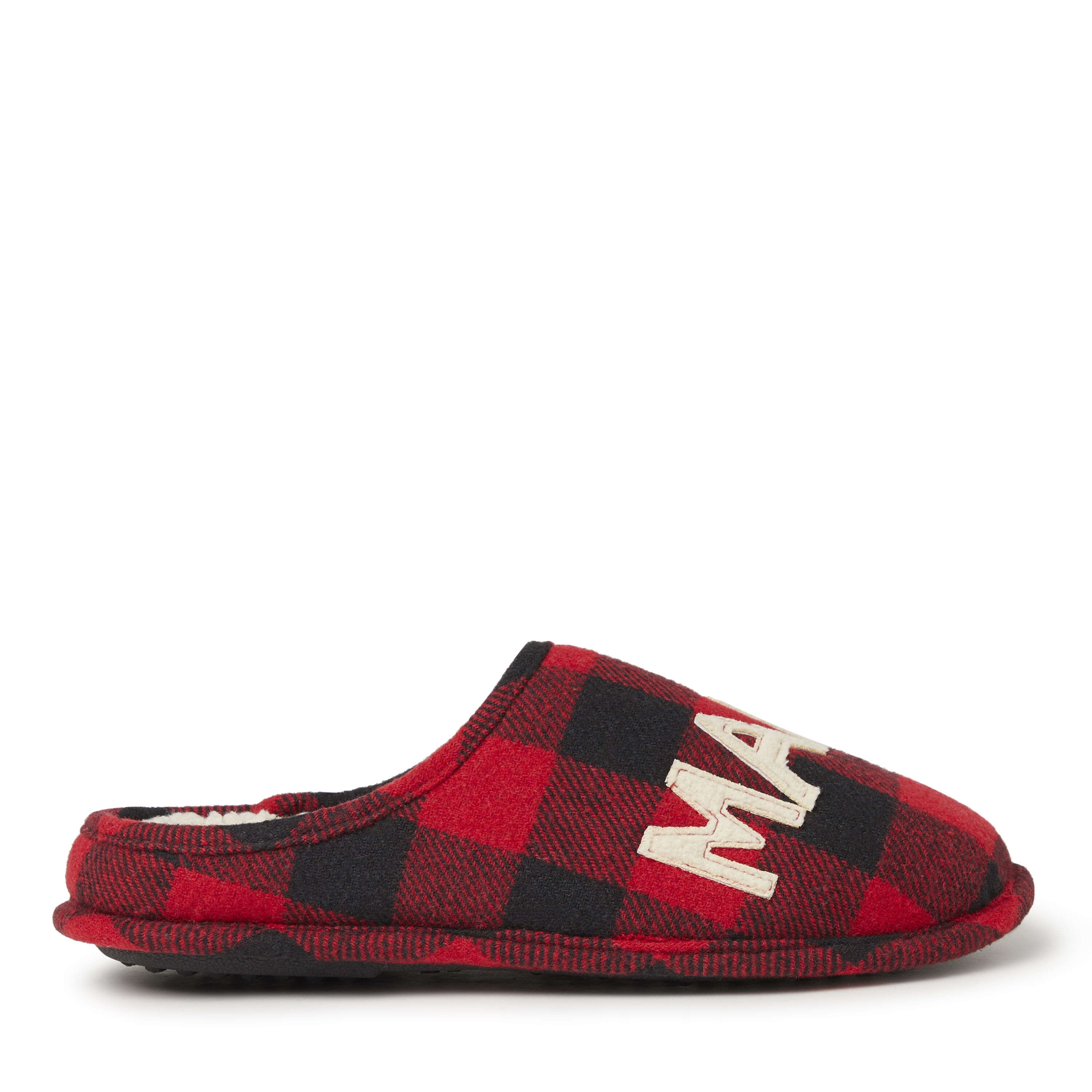 Mama bear buffalo plaid slippers hot sale
