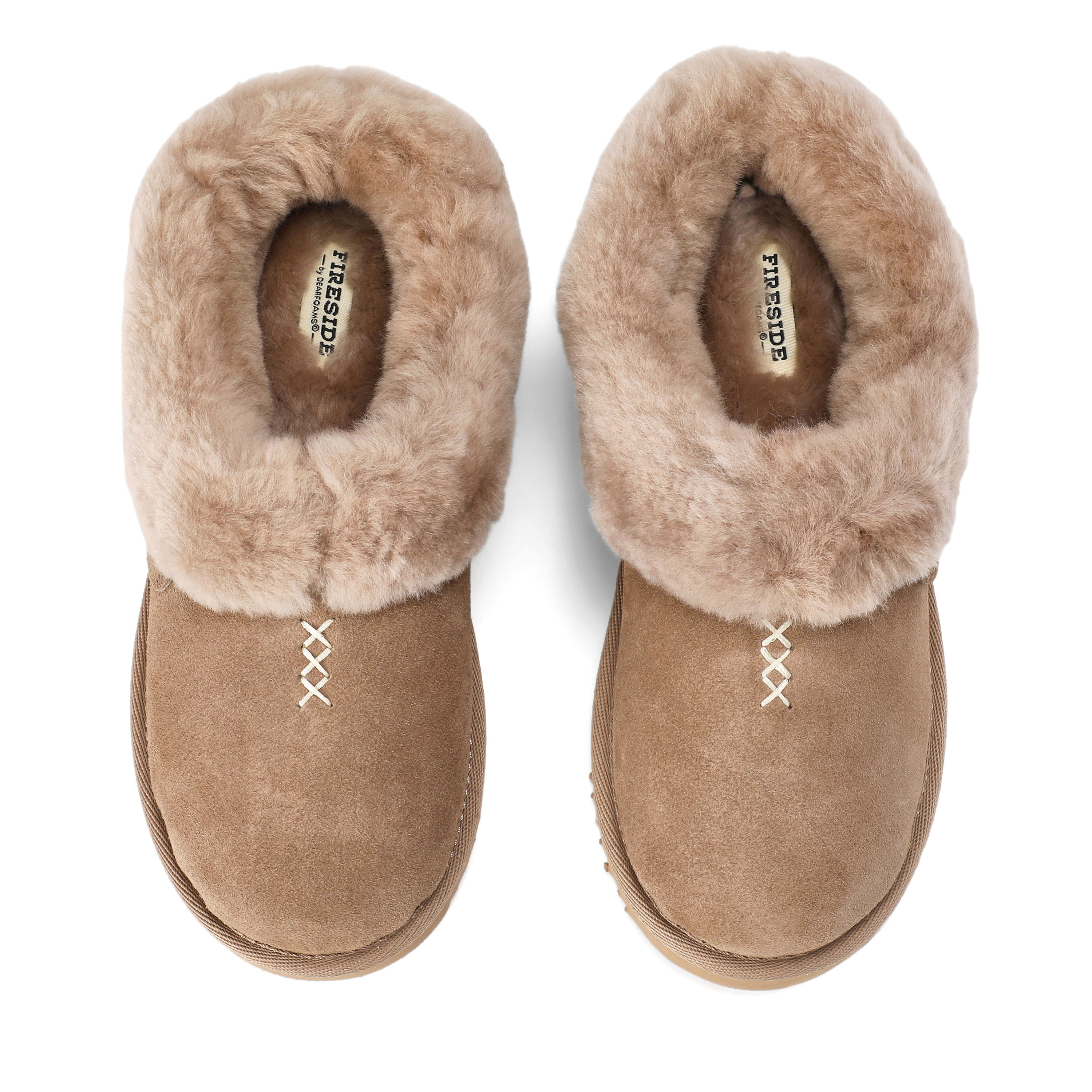 Women's Fireside by Dearfoams Adelaide Genuine Shearling Clog Slipper - Water Resistant