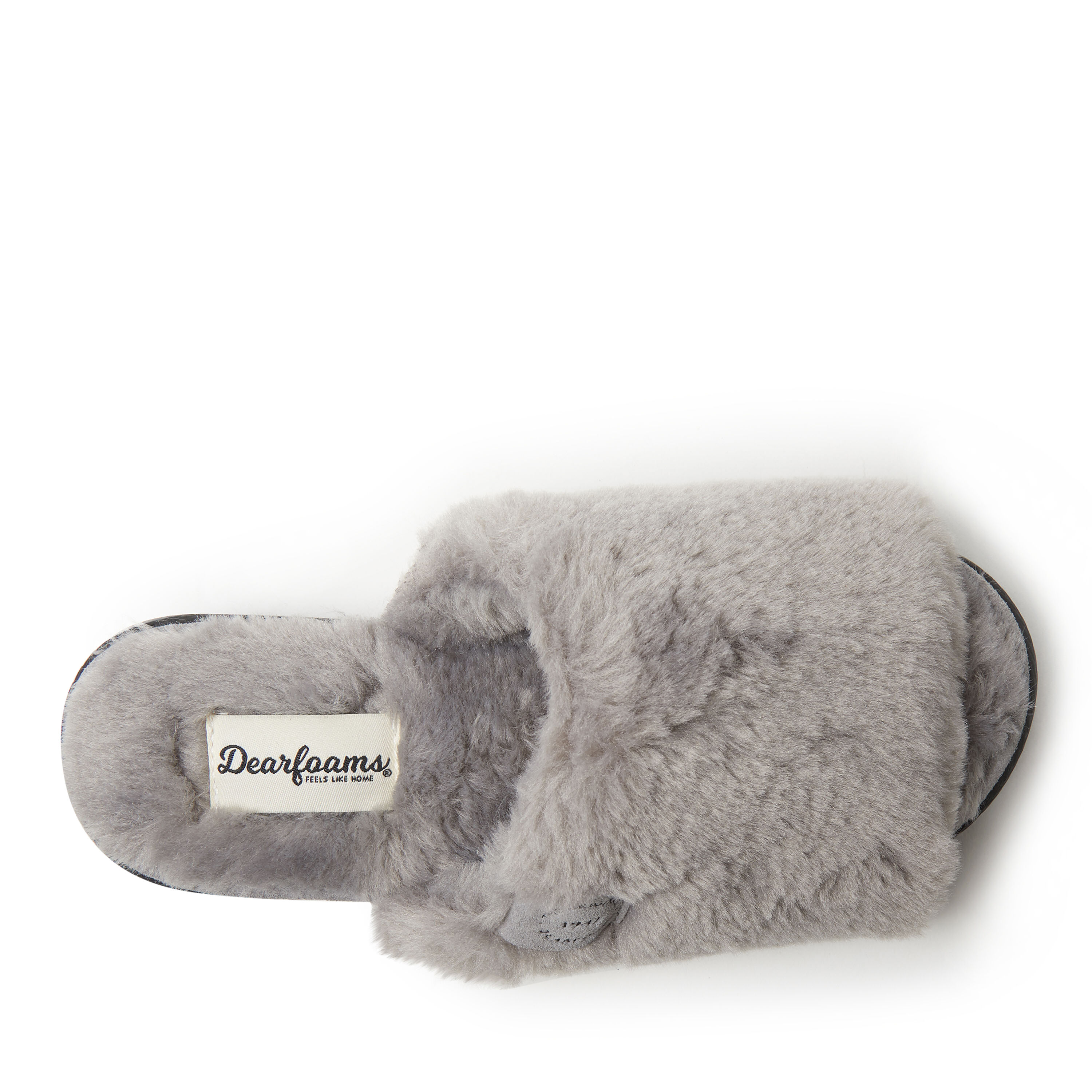 Women's Plush Faux Shearling Slide with Genuine Suede Trim Slipper