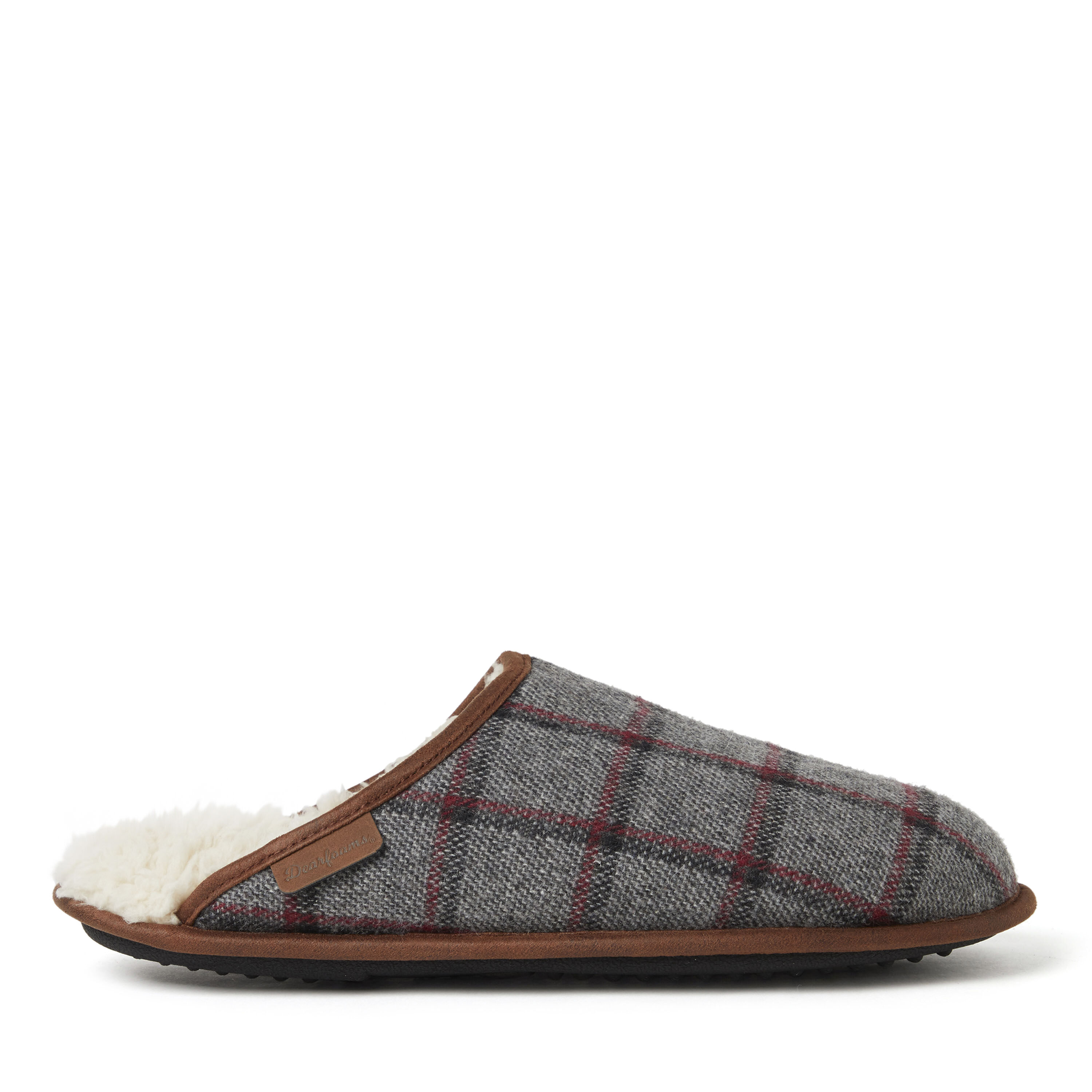 Men's Riley Woven Plaid Scuff Slipper
