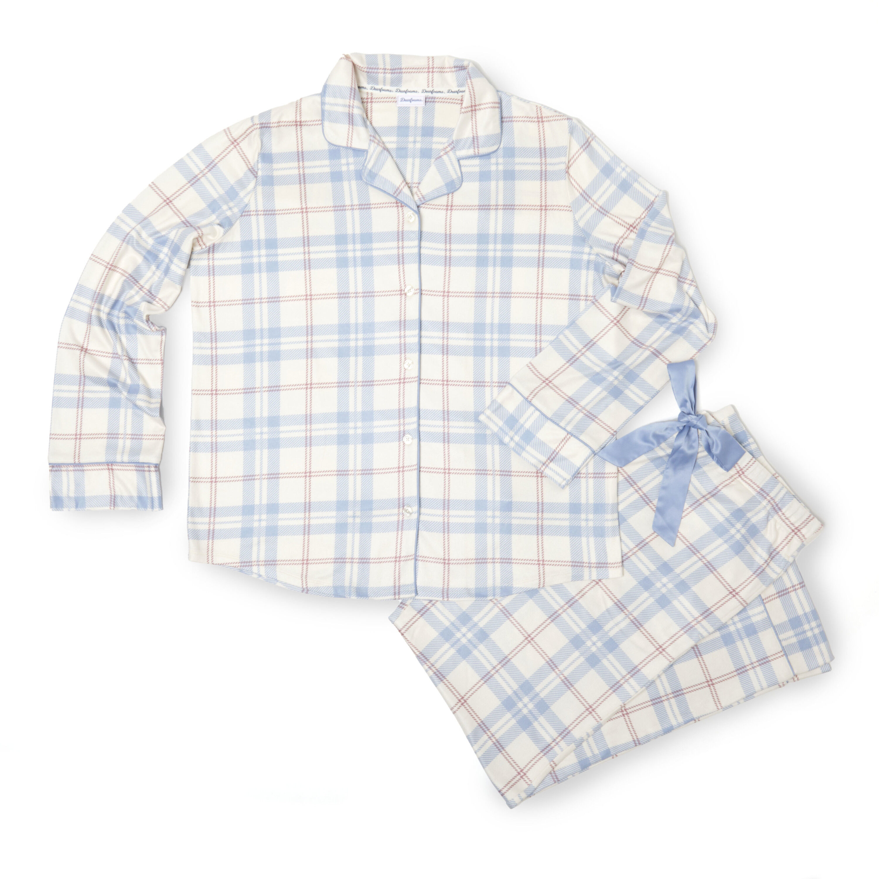 Women s Pastel Plaid Two Piece Set