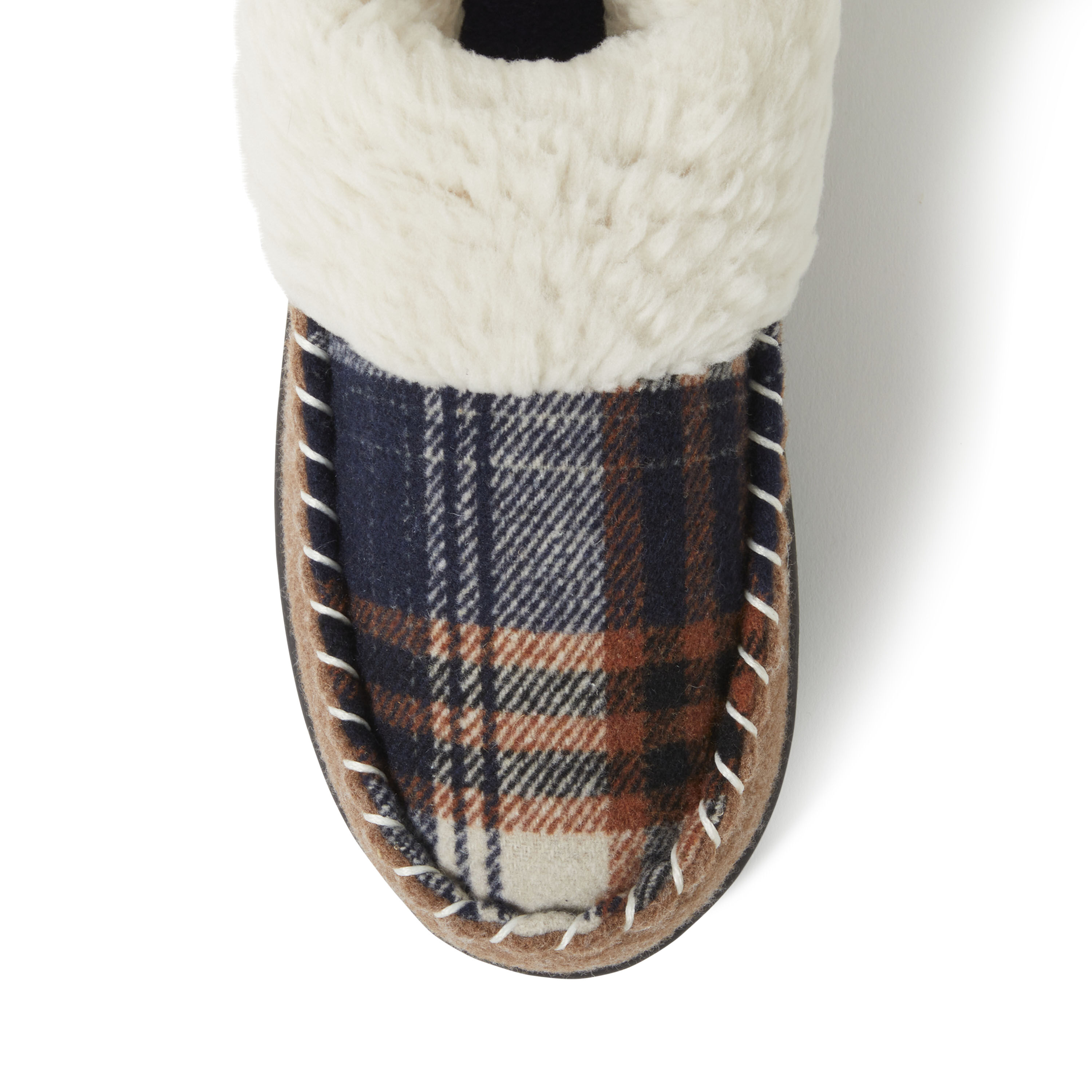 Women's Elaine Blanket Plaid Moc Toe Clog Slipper