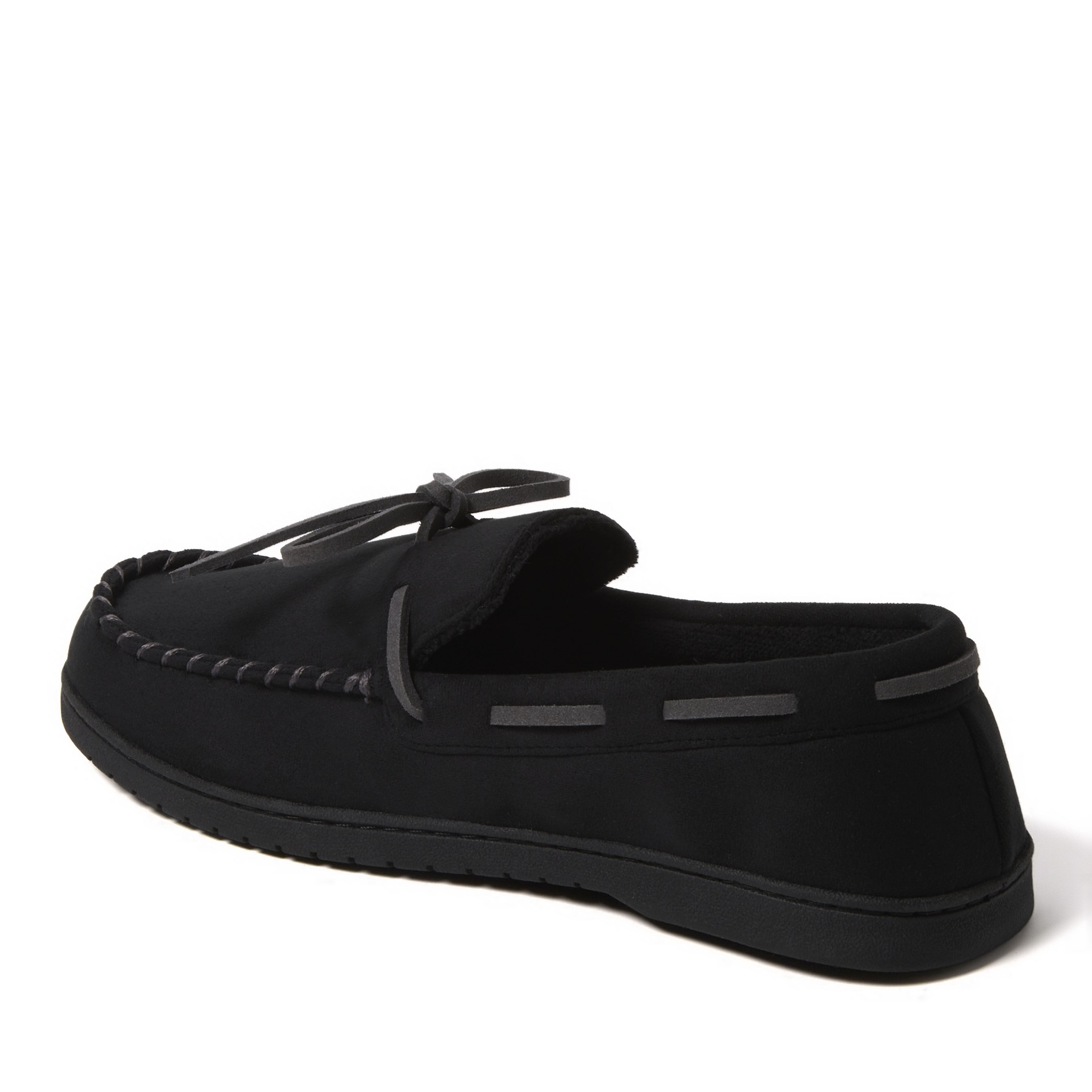 Men's Toby Microsuede Moccasin with Tie and Whipstitch