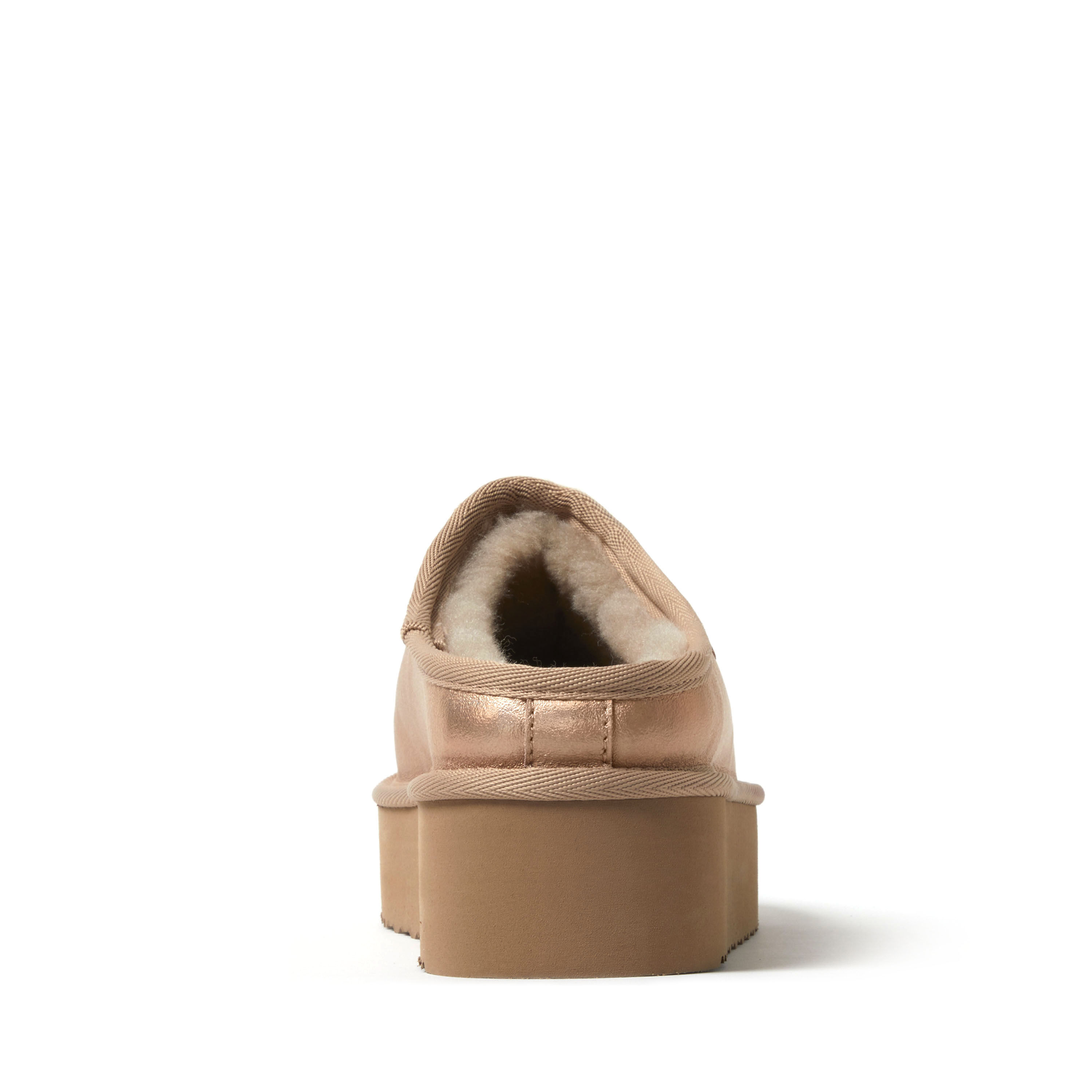 Women's Fireside by Dearfoams Queenstown Platform Genuine Shearling Clog