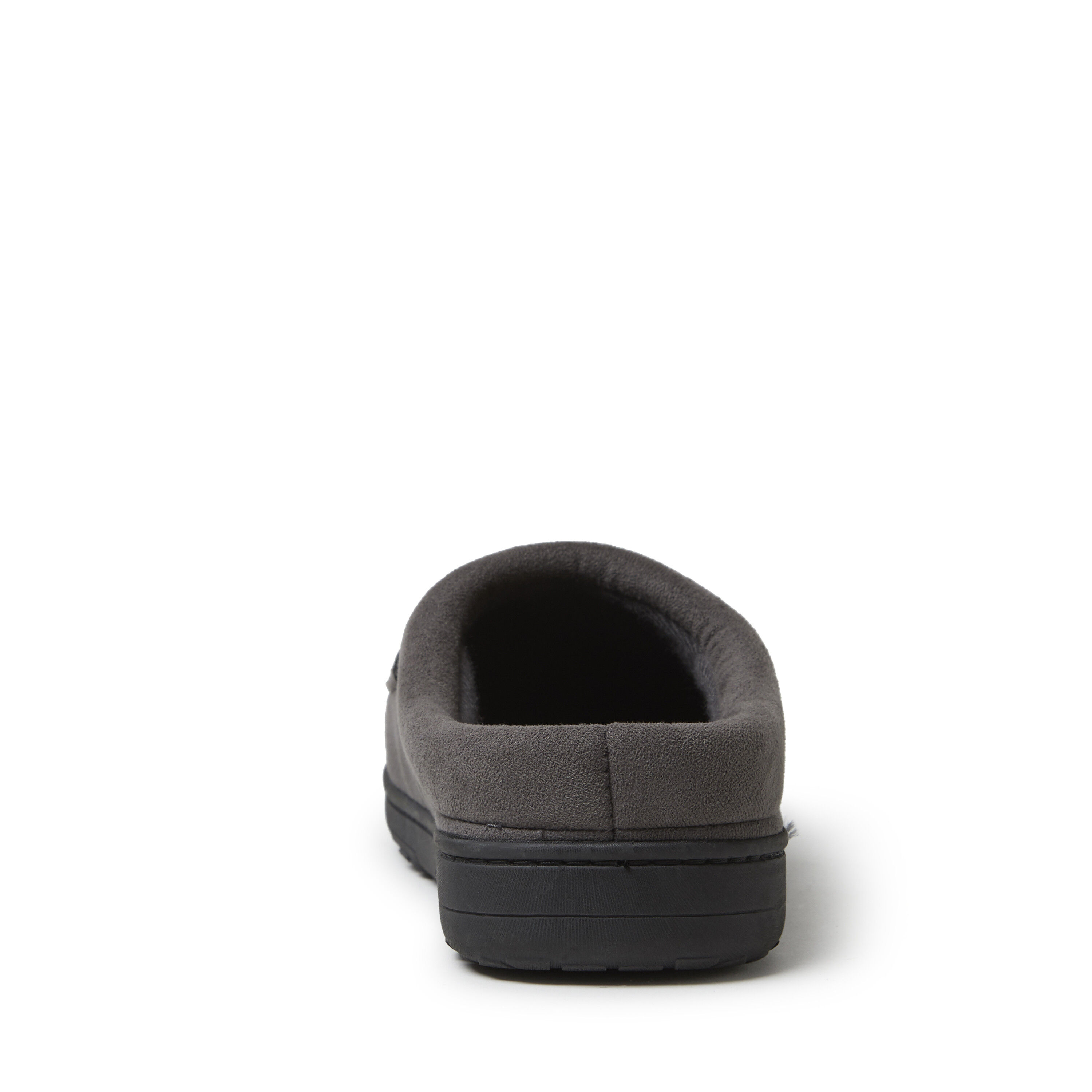 Men's dearfoams perforated microsuede clog slippers hotsell