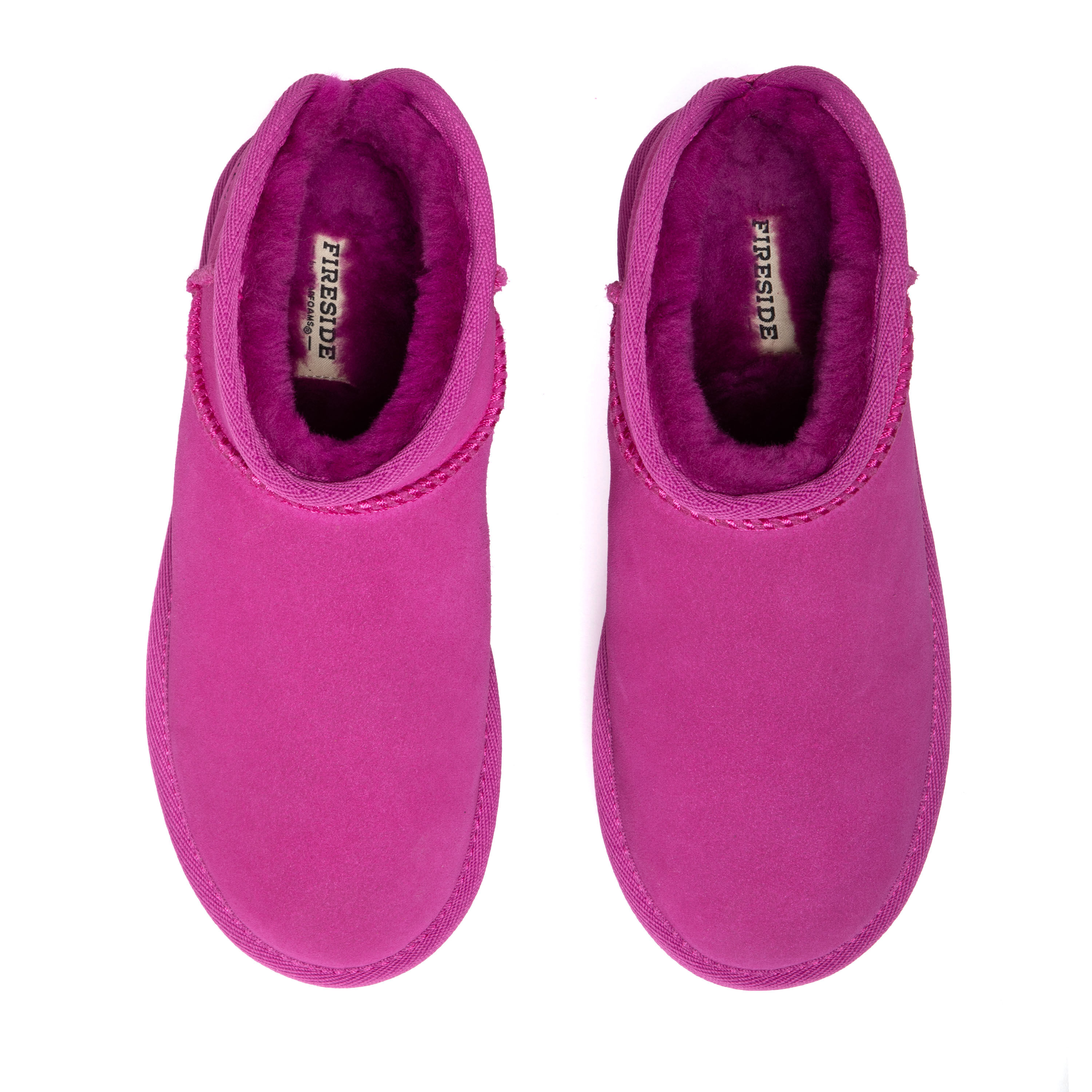 Women's Fireside by Dearfoams Kingston Genuine Shearling Platform Bootie