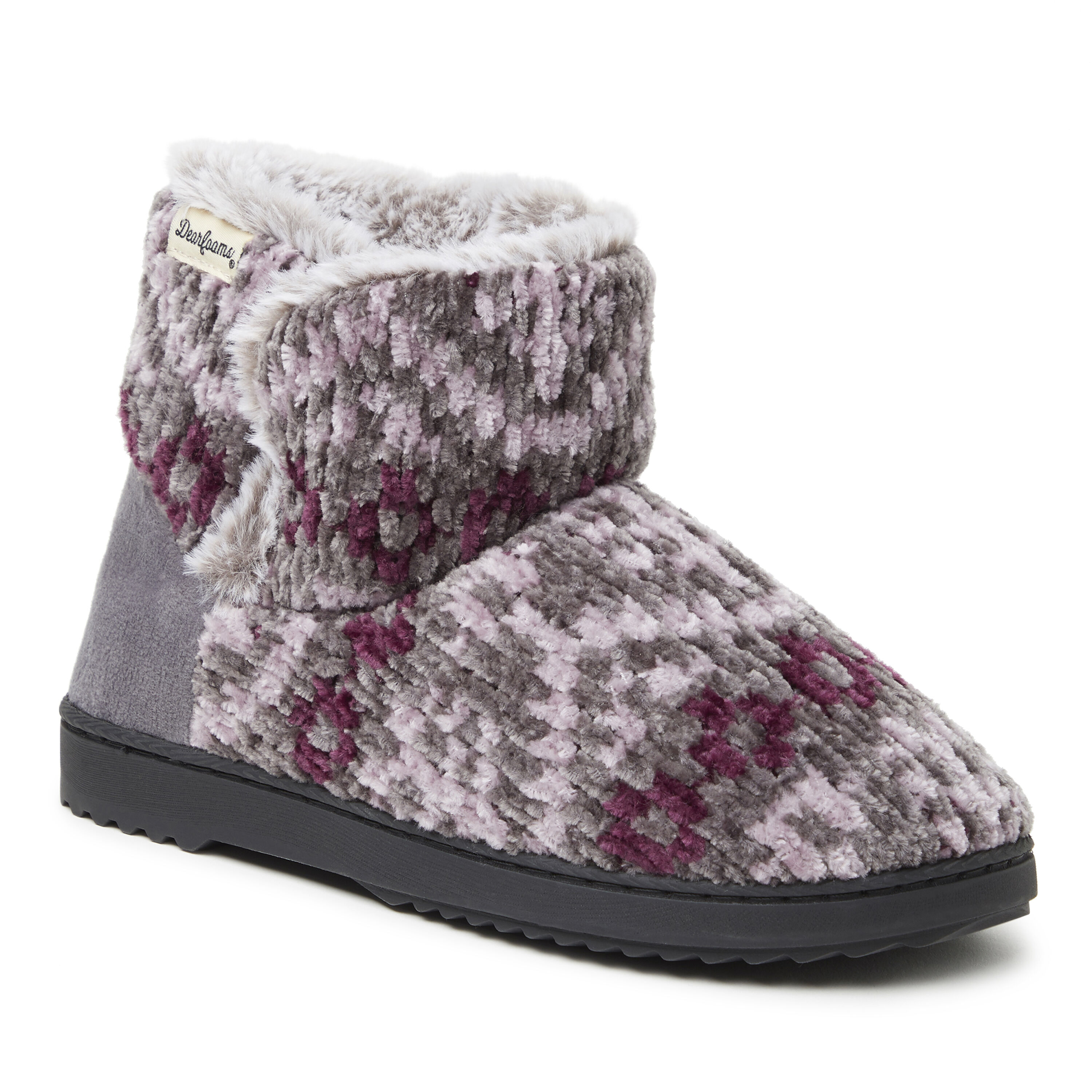 Women's Fairisle or Solid Chenille Knit Boot