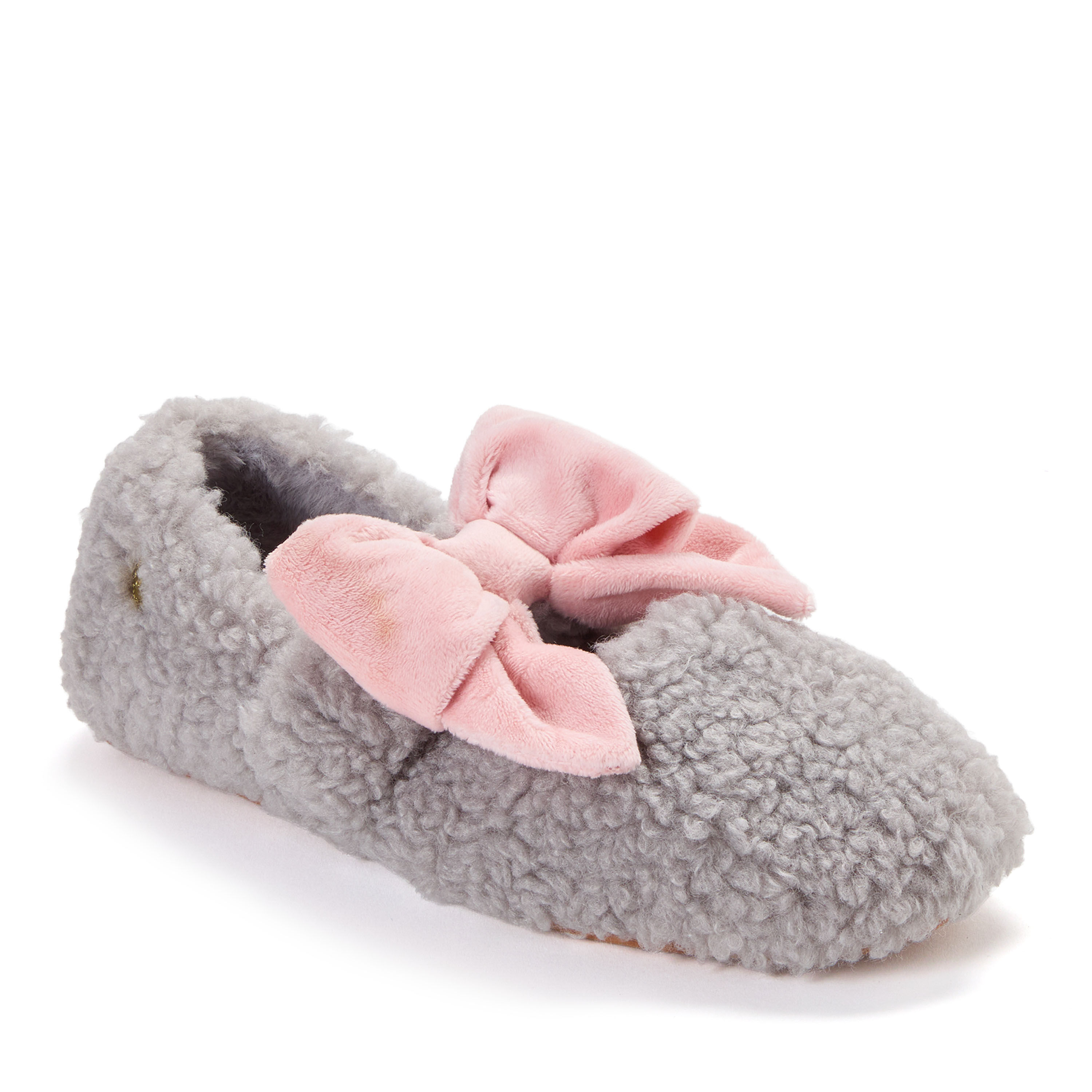 Dearfoams Women's Pennie Maryjane With Bow Slippers