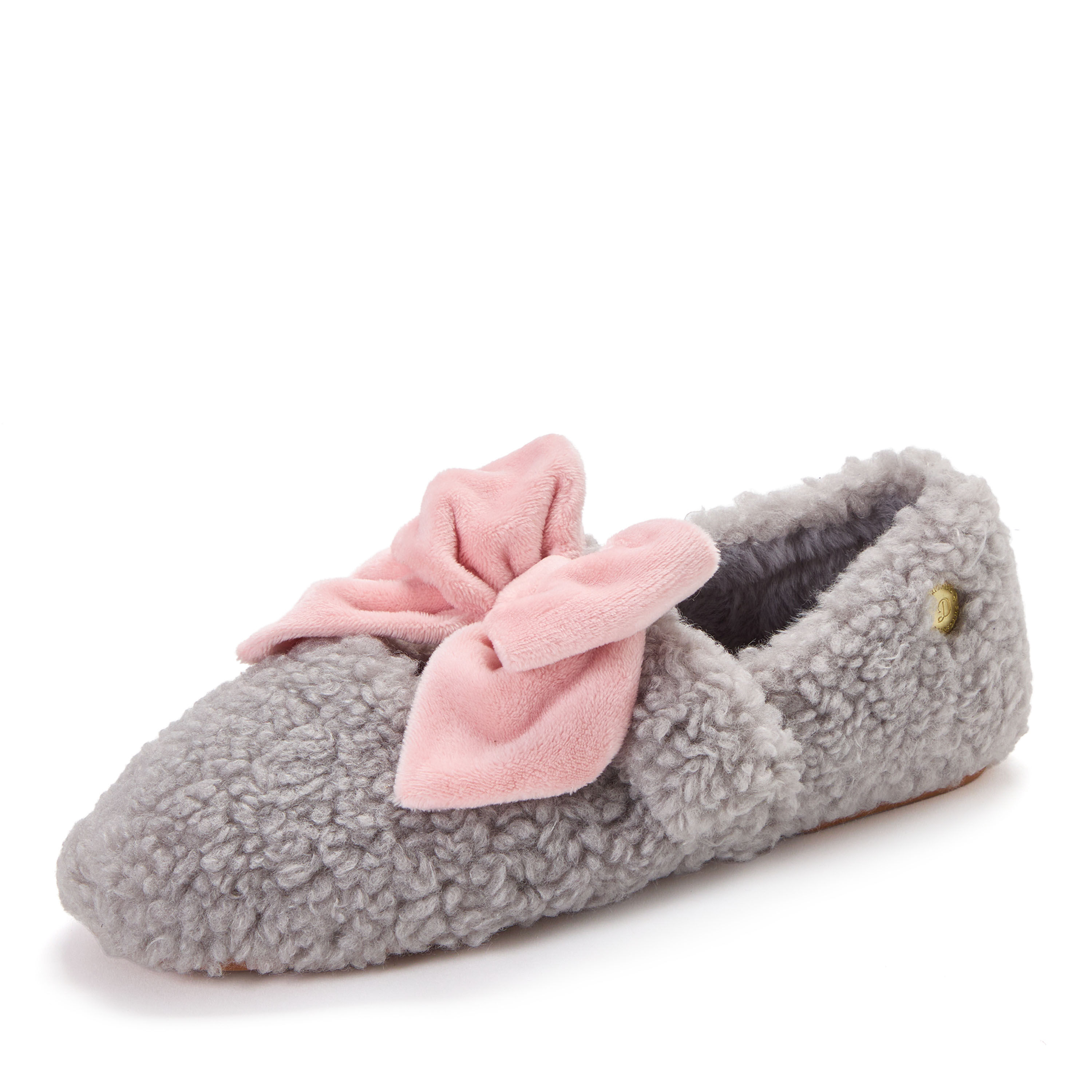 Dearfoams Women's Pennie Maryjane With Bow Slippers