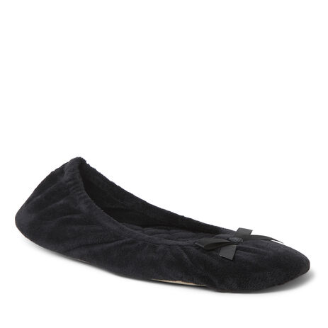 Women's Layla Velour Ballerina Slipper - Main Image