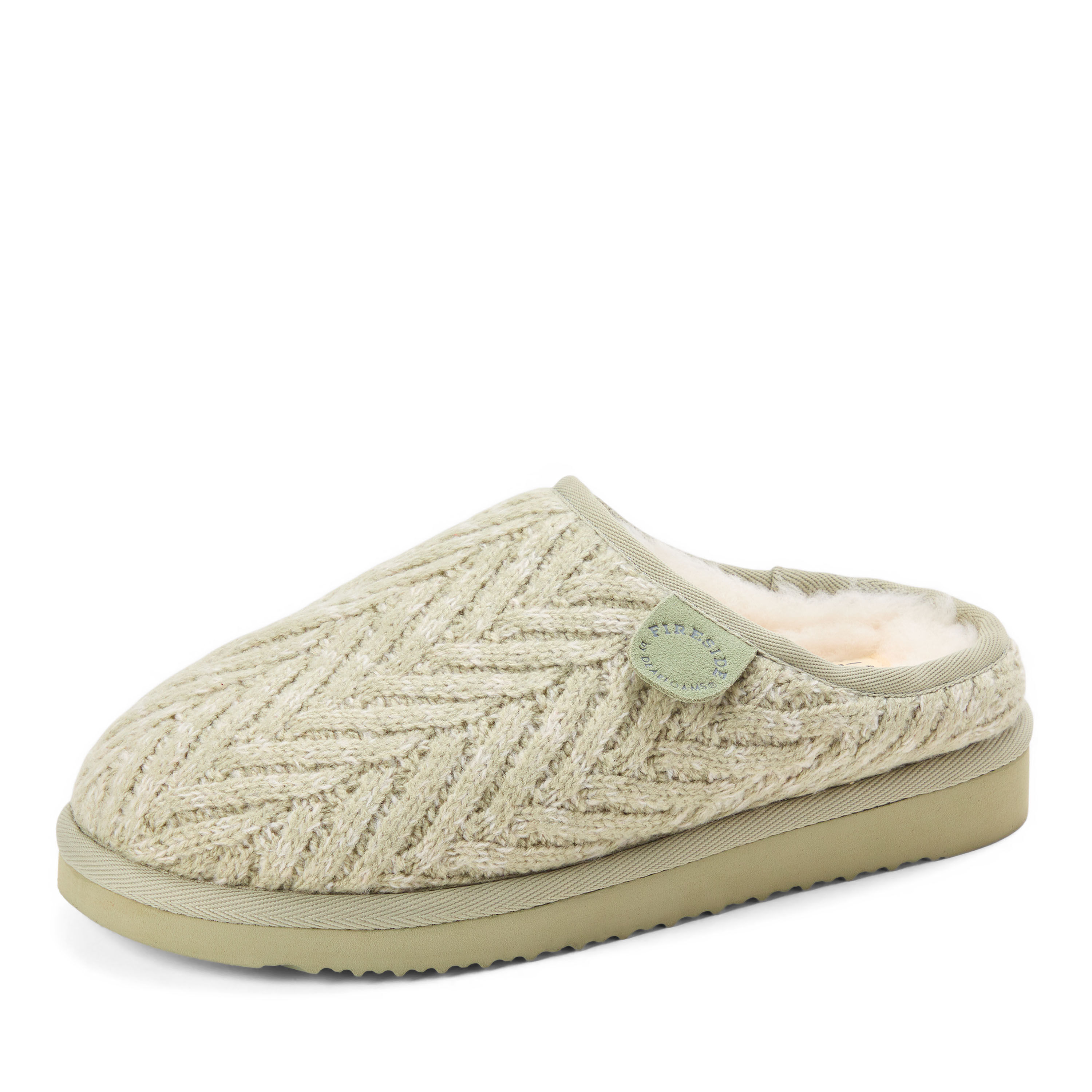 Women's Fireside by Dearfoams Greta Knit Shearling