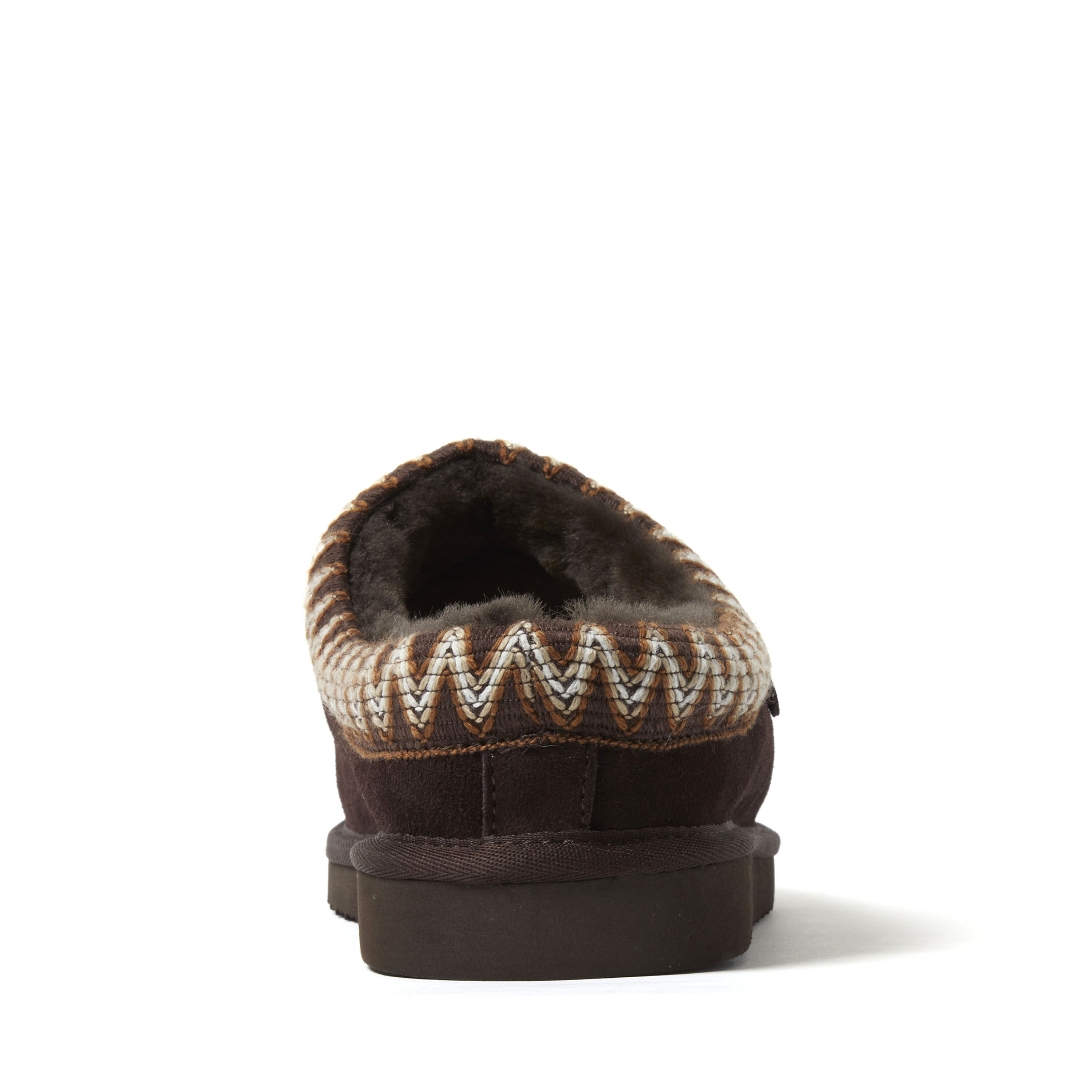 Men's Fireside by Dearfoams Grafton Genuine Shearling Clog With Taping