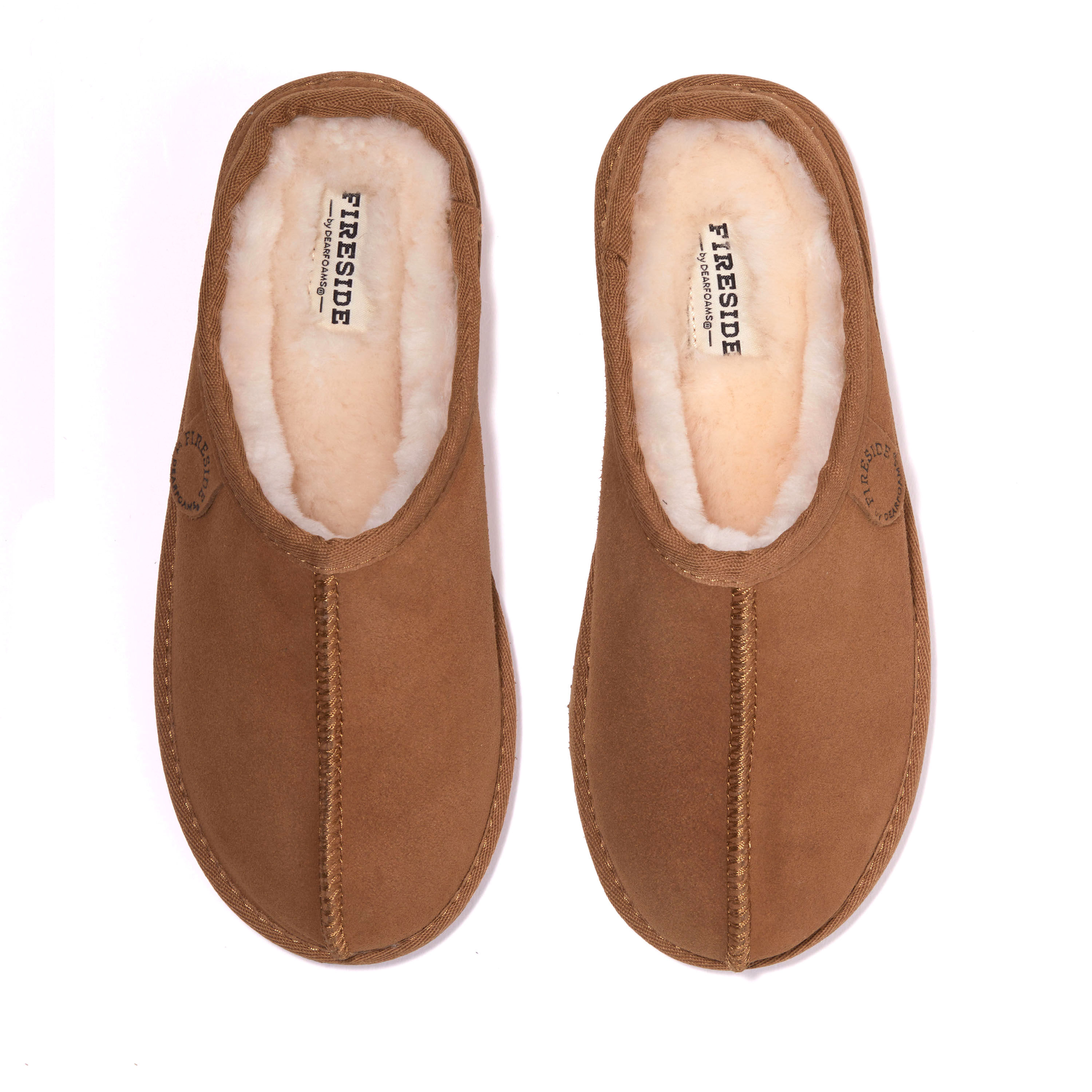 Women's Fireside by Dearfoams Greta Genuine Shearling Clog